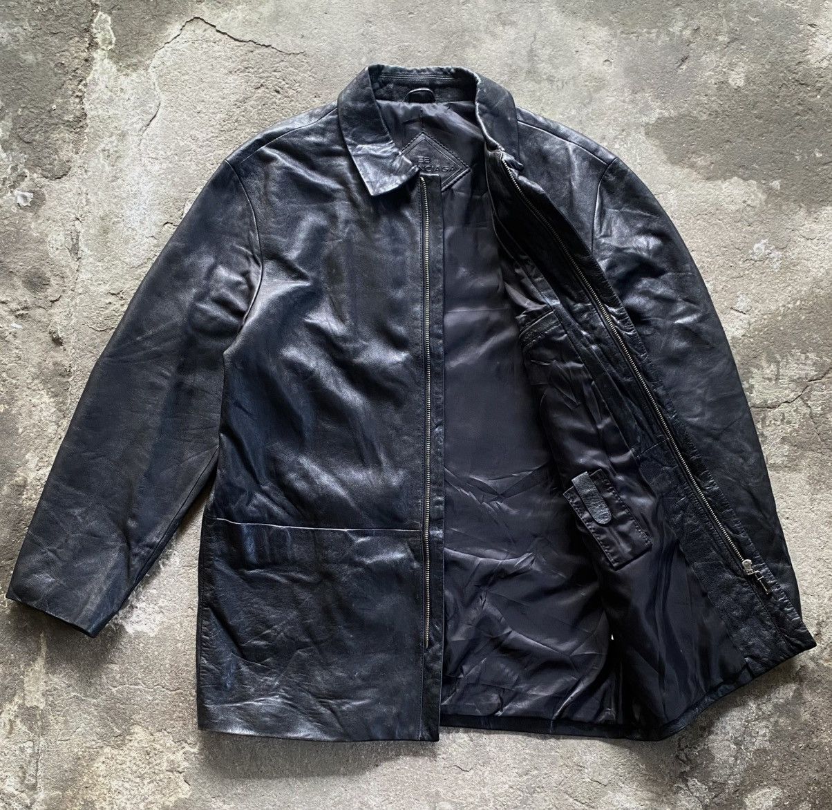 Balenciaga Balenciaga - 1997 Zip-up leather jacket Size US L / EU 52-54 / 3 - 6 Thumbnail