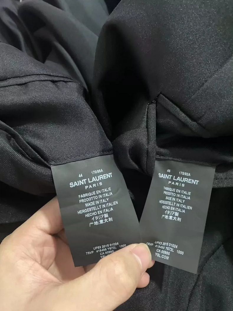 Saint Laurent Paris Saint Laurent Paris Saint Laurent Crocodile Pattern Smokin Size US M / EU 48-50 / 2 - 4 Thumbnail