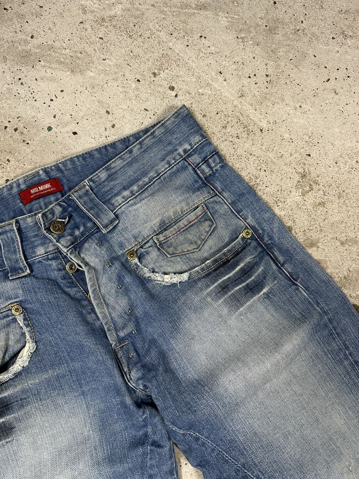 Japanese Brand × Vintage Vintage Y2K Distressed Baggy Denim Pants Jeans Washed Size US 34 / EU 50 - 9 Thumbnail