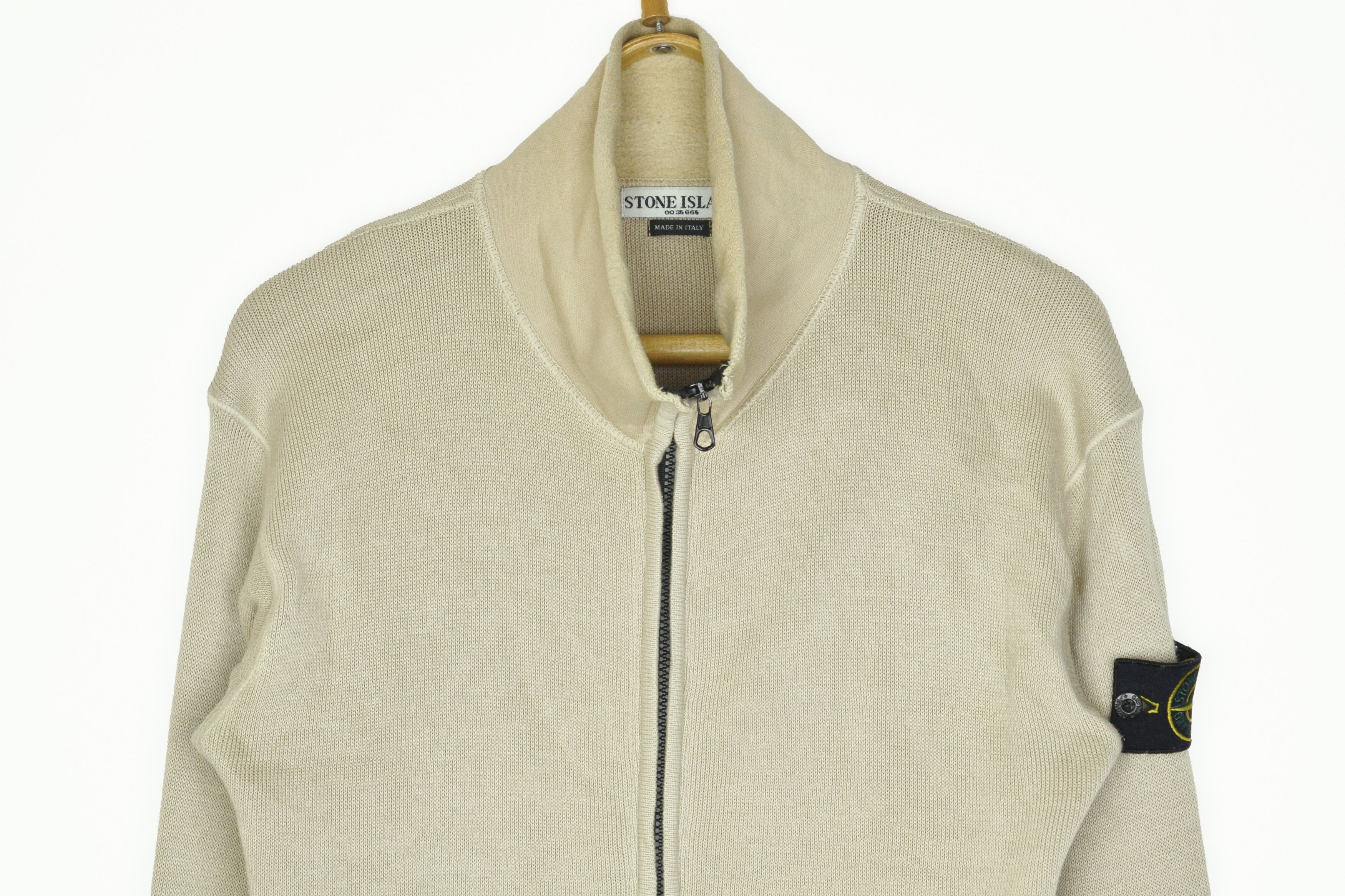 Stone Island Stone Island Sweater Full Zip Jumper Knit Cotton Beige Size US M / EU 48-50 / 2 - 8 Thumbnail