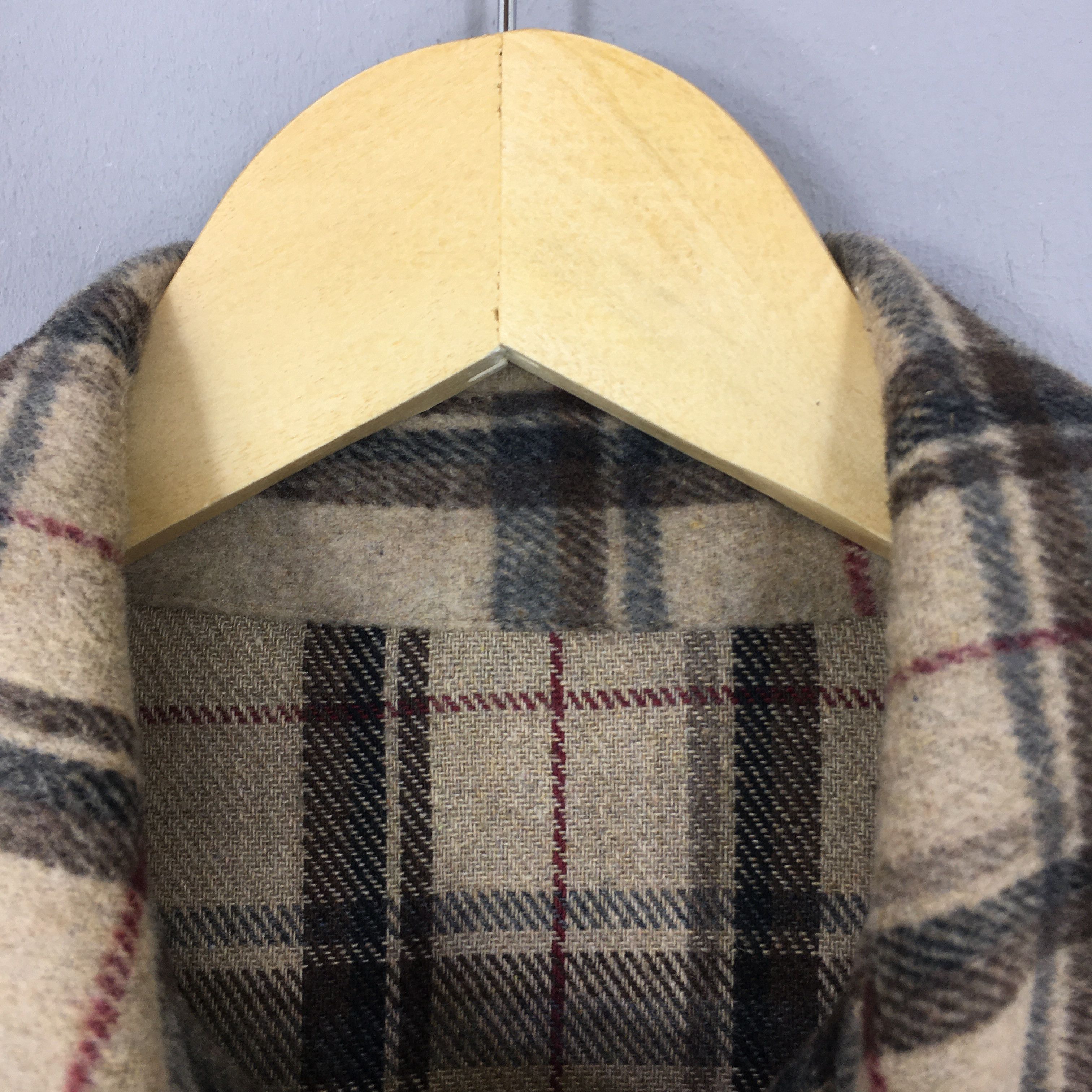 Vintage Japanese Brand Plaid Shadow Checkered Flannel Medium