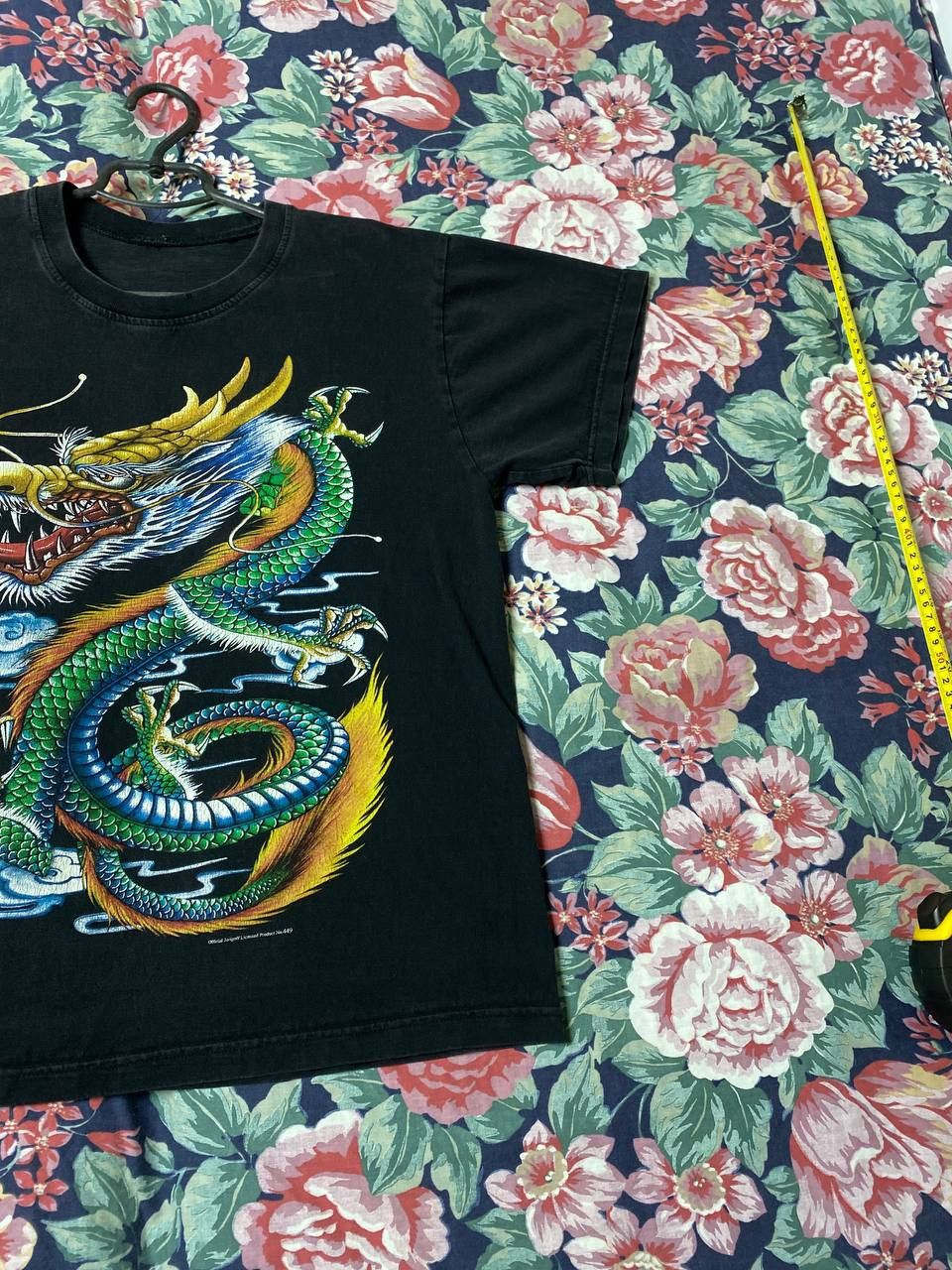 Band Tees × Vintage Vintage streetwear tee Dragon ower print Size US M / EU 48-50 / 2 - 17 Thumbnail