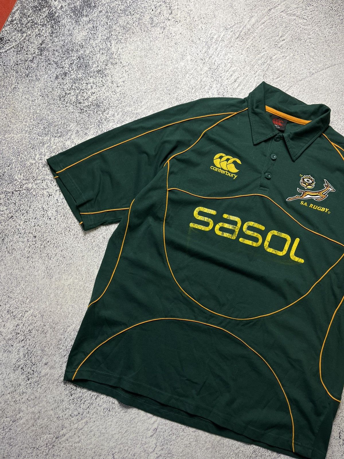 Other SOUTH AFRICA Canterbury Home Rugby Jersey 2007 Union SASOL Size US L / EU 52-54 / 3 - 2 Thumbnail