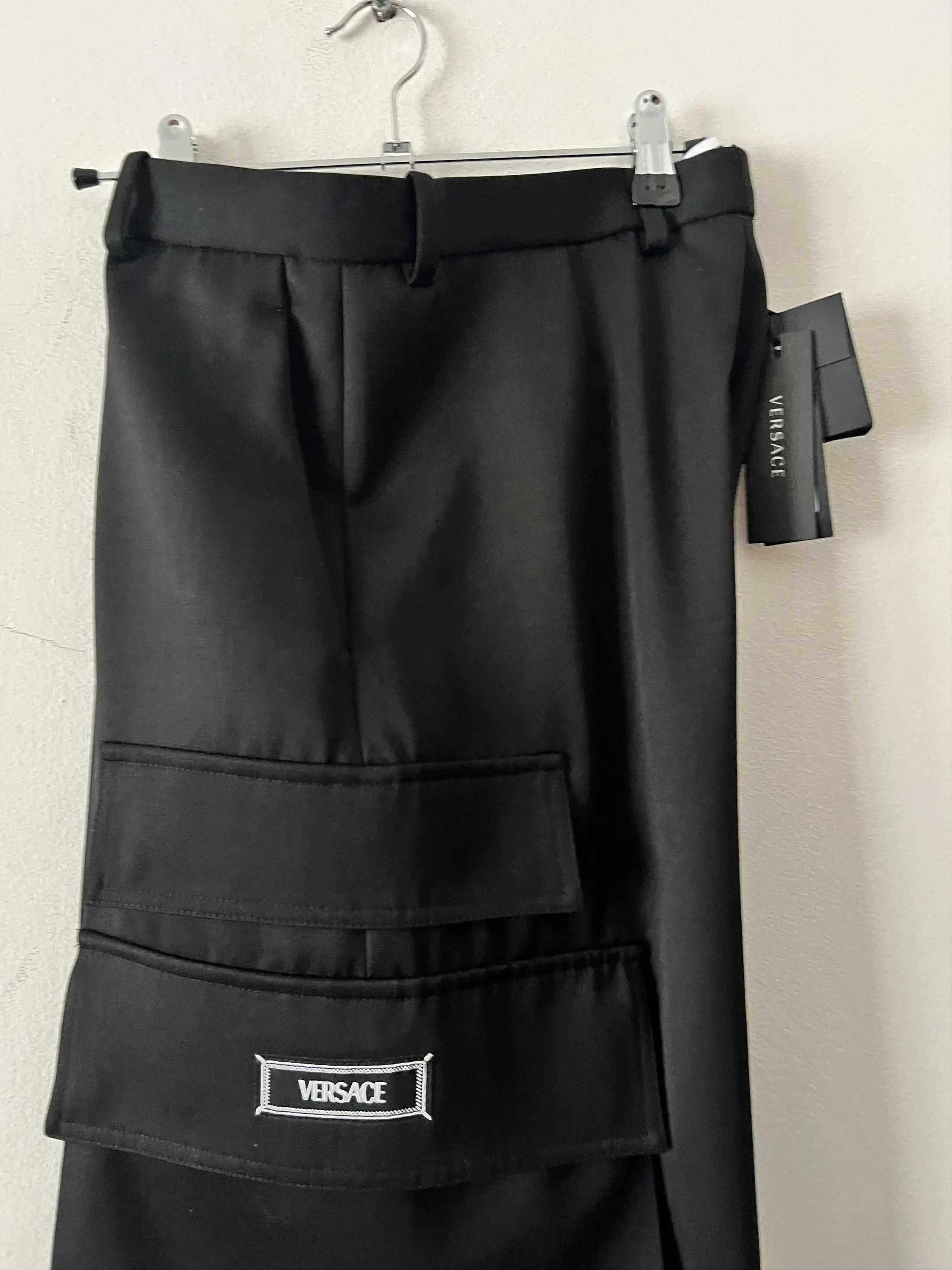 Versace Virgin Wool Cargo Pants Palazzo Design Size 26" / US 2 / IT 38 - 13 Thumbnail