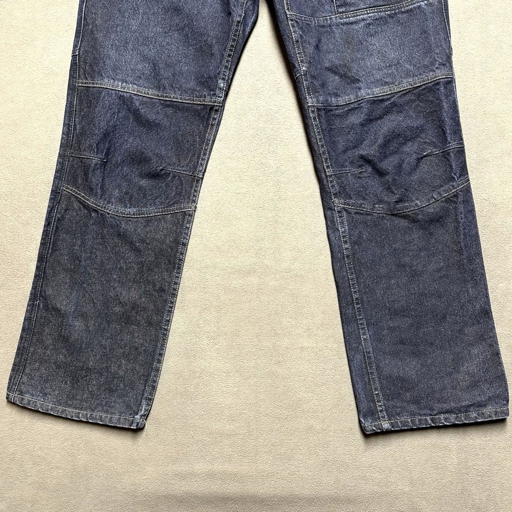 Denime Akoo Jeans Mens 38 (38x32.5) Blue Denim Carpenter Hammer Loop Streetwear Y2K GUC Size US 38 / EU 54 - 5 Thumbnail