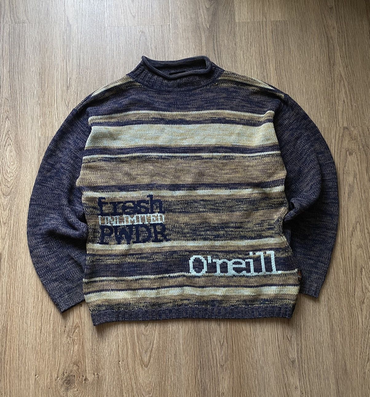 O'Neill × Vintage Vintage Oneill Knitted Surf Lana Wool Sweater Oakley Size US M / EU 48-50 / 2 - 1 Thumbnail