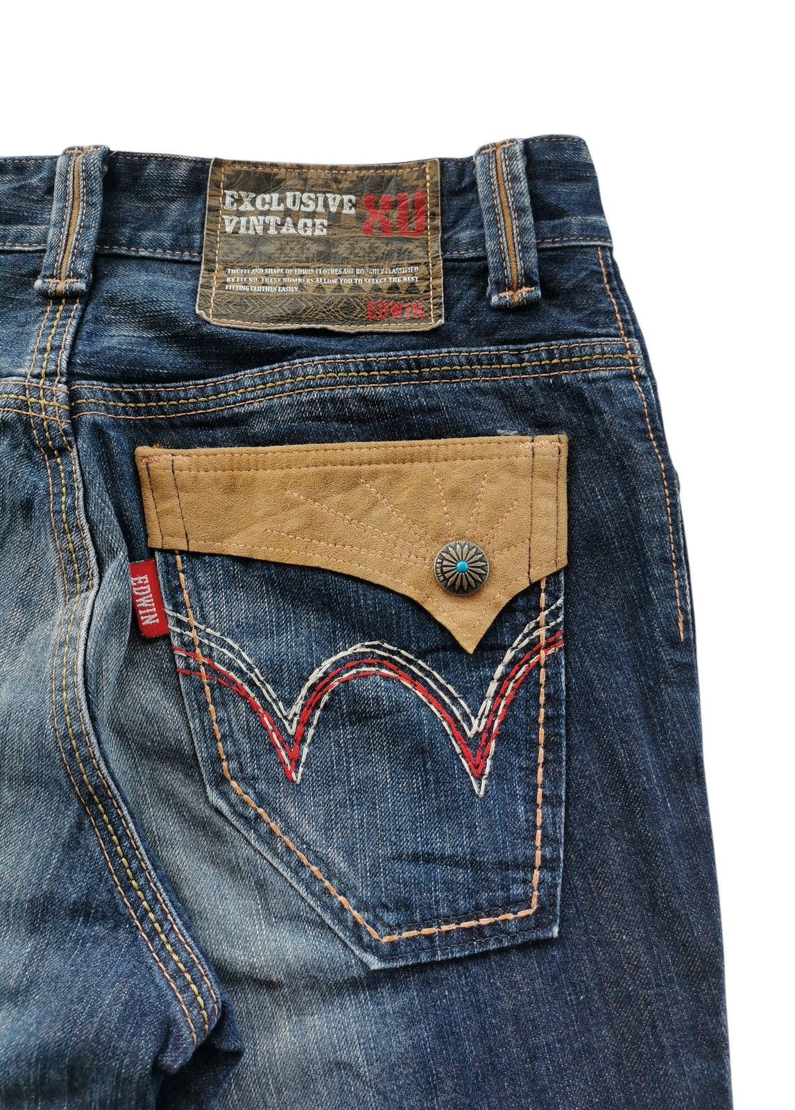 Edwin Vintage EDEdwin Flared Denim Jeans LGB Styles - Size 32x33.5 Size US 32 / EU 48 - 5 Thumbnail