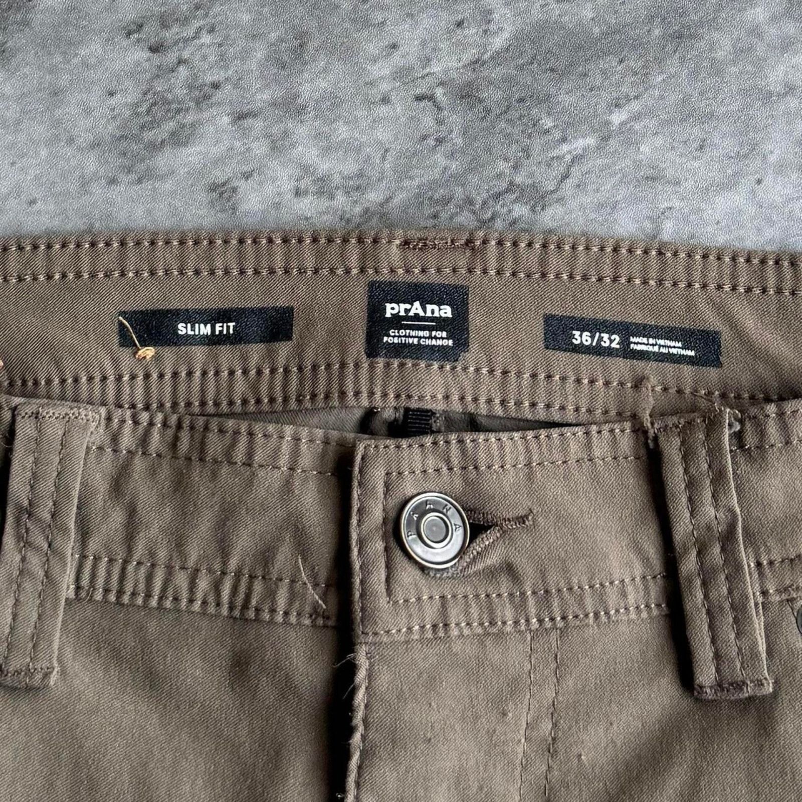 Japanese Brand × Prana × Vintage Prana Mocha Brown Slim Fit Lightweight Casual Chino Pants Size US 35 - 3 Thumbnail