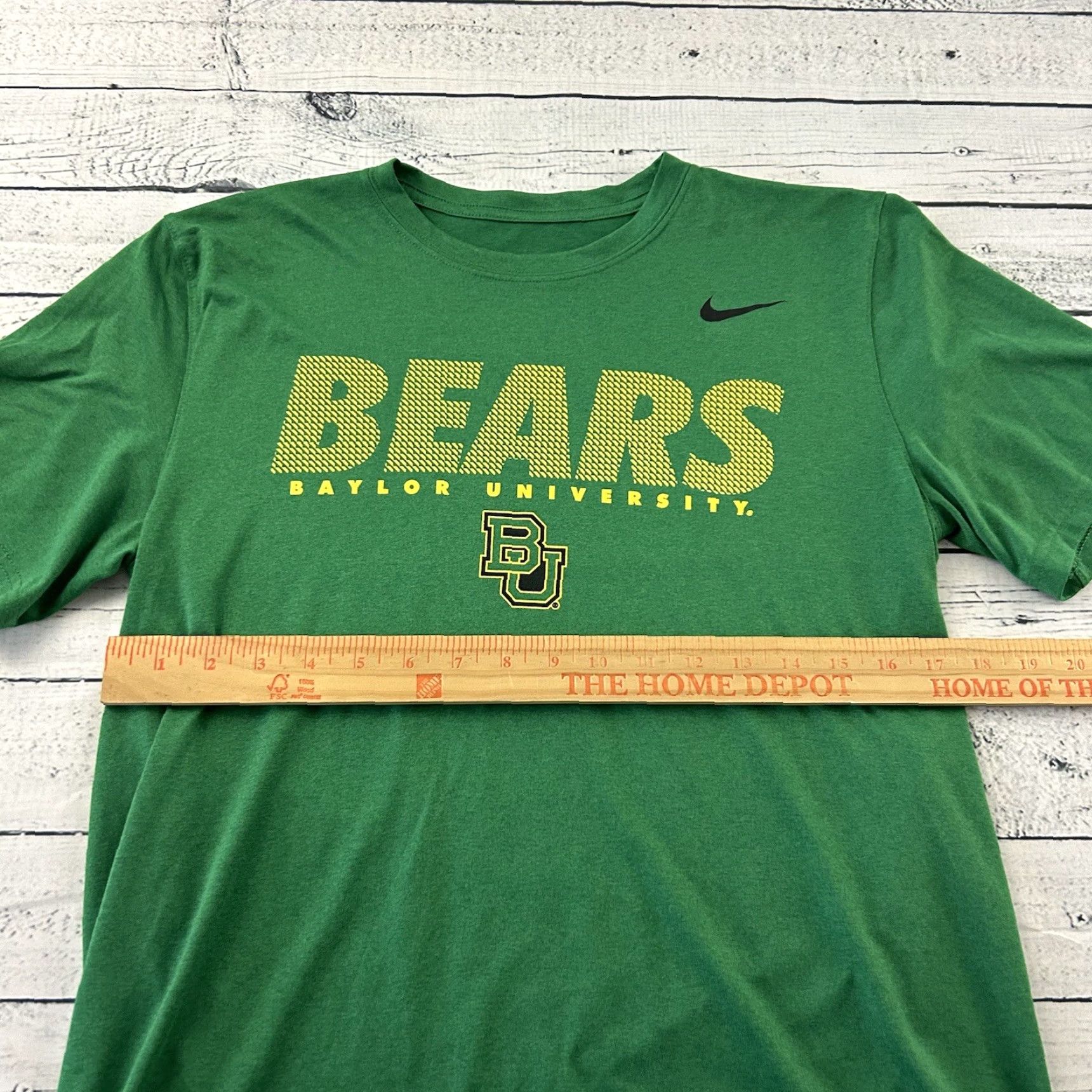 Nike Nike Dri-Fit Baylor Bears Short Sleeve T Shirt Men's L Green Size US L / EU 52-54 / 3 - 3 Thumbnail