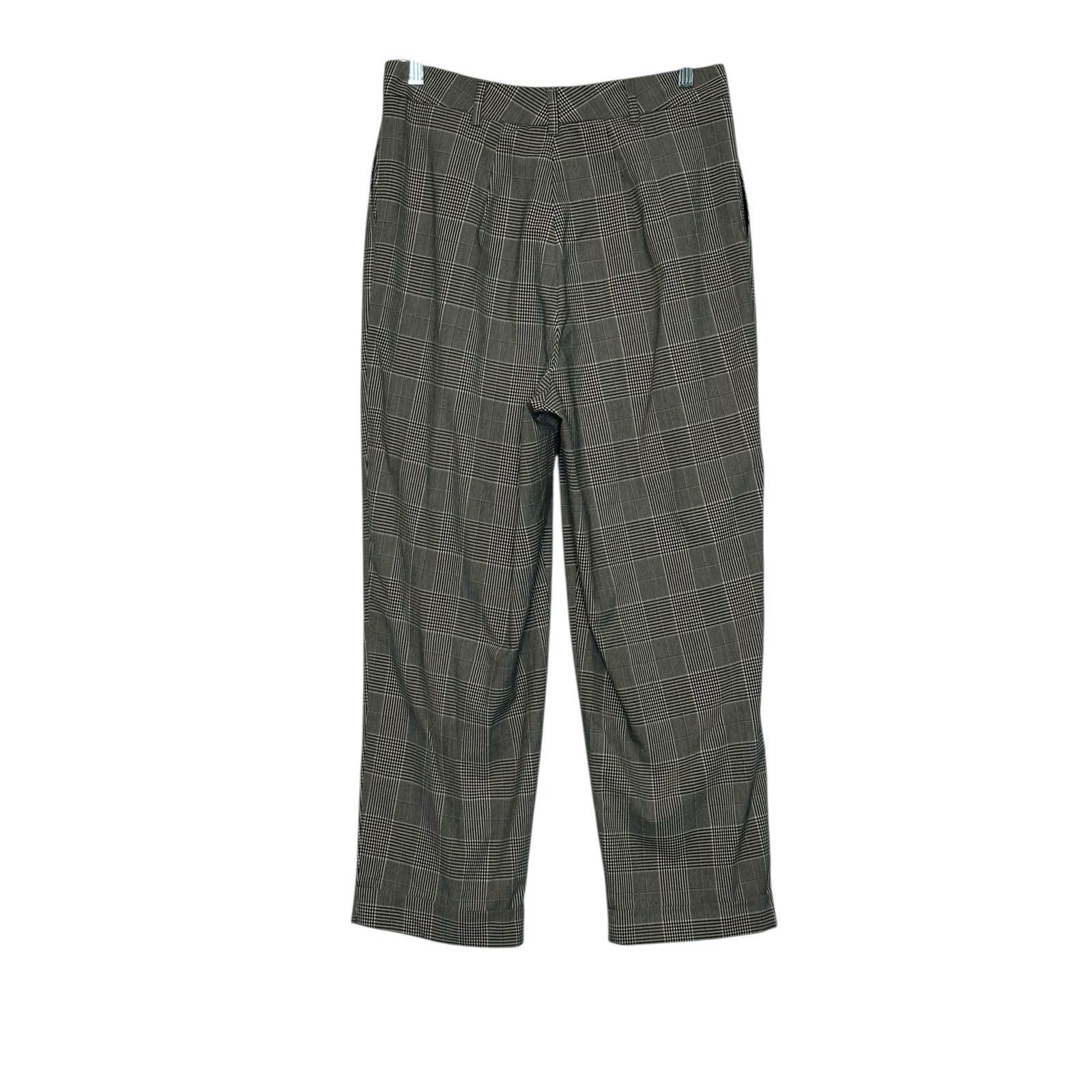 Warehouse Warehouse gray plaid high waisted pleated pants size 12 Size 34" / US 12 / IT 48 - 2 Thumbnail