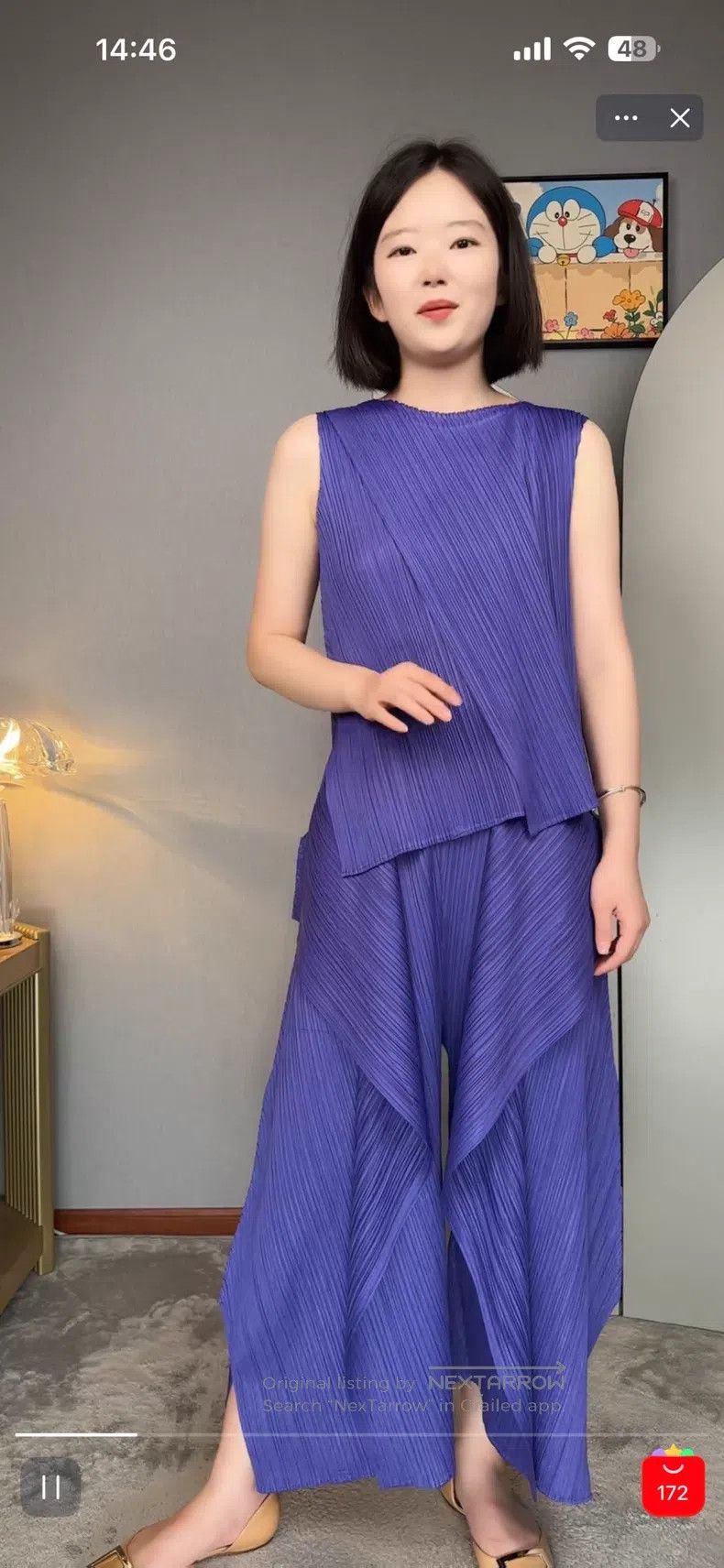 Issey Miyake Issey Miyake Purple vest Size L / US 10 / IT 46 - 2 Thumbnail