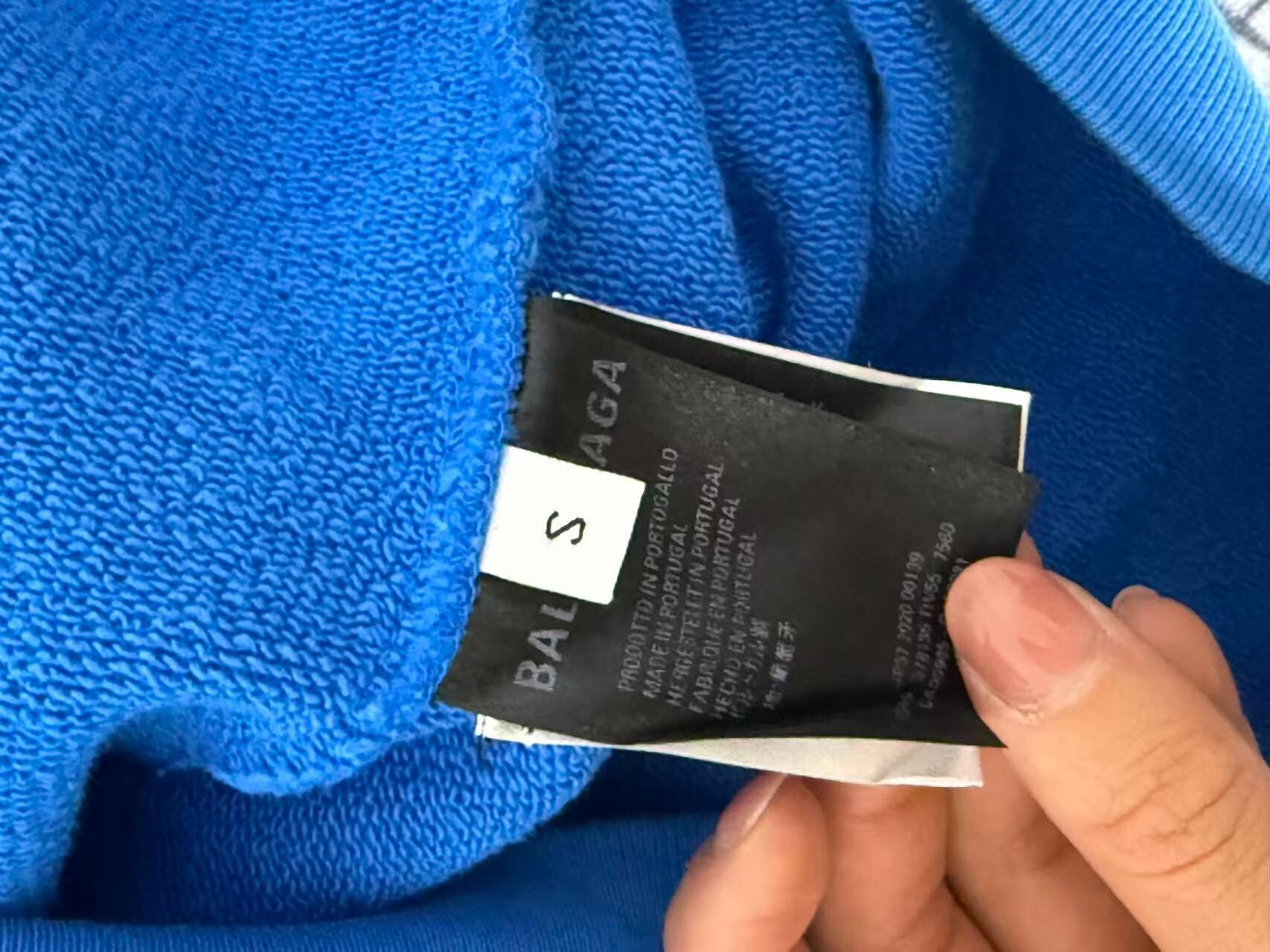 Balenciaga balenciaga blue hoodie with logo Size US S / EU 44-46 / 1 - 4 Thumbnail