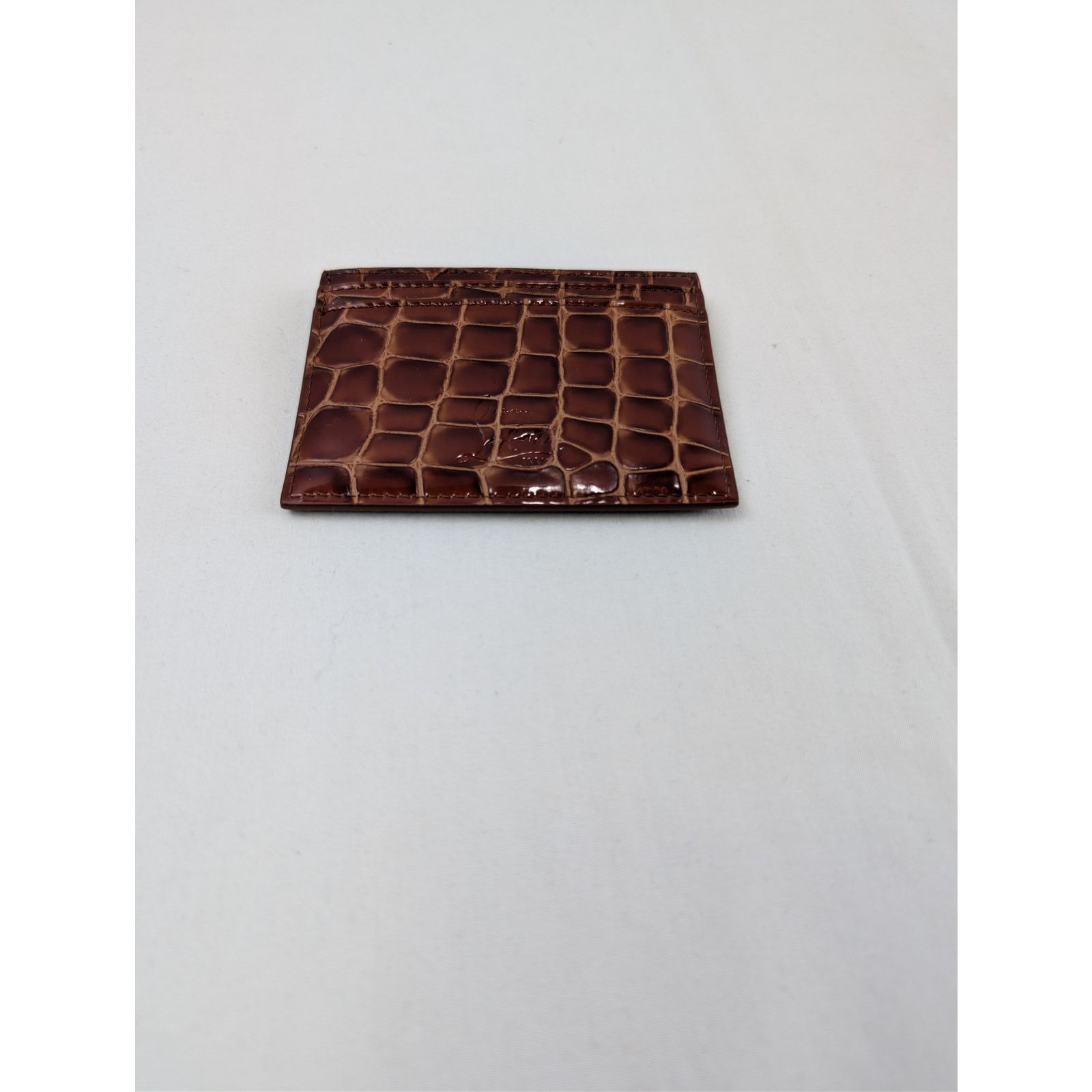 Christian Louboutin o1rshd1 Q:2 / croc-embossed leather card case Card Holder Size ONE SIZE - 7 Thumbnail