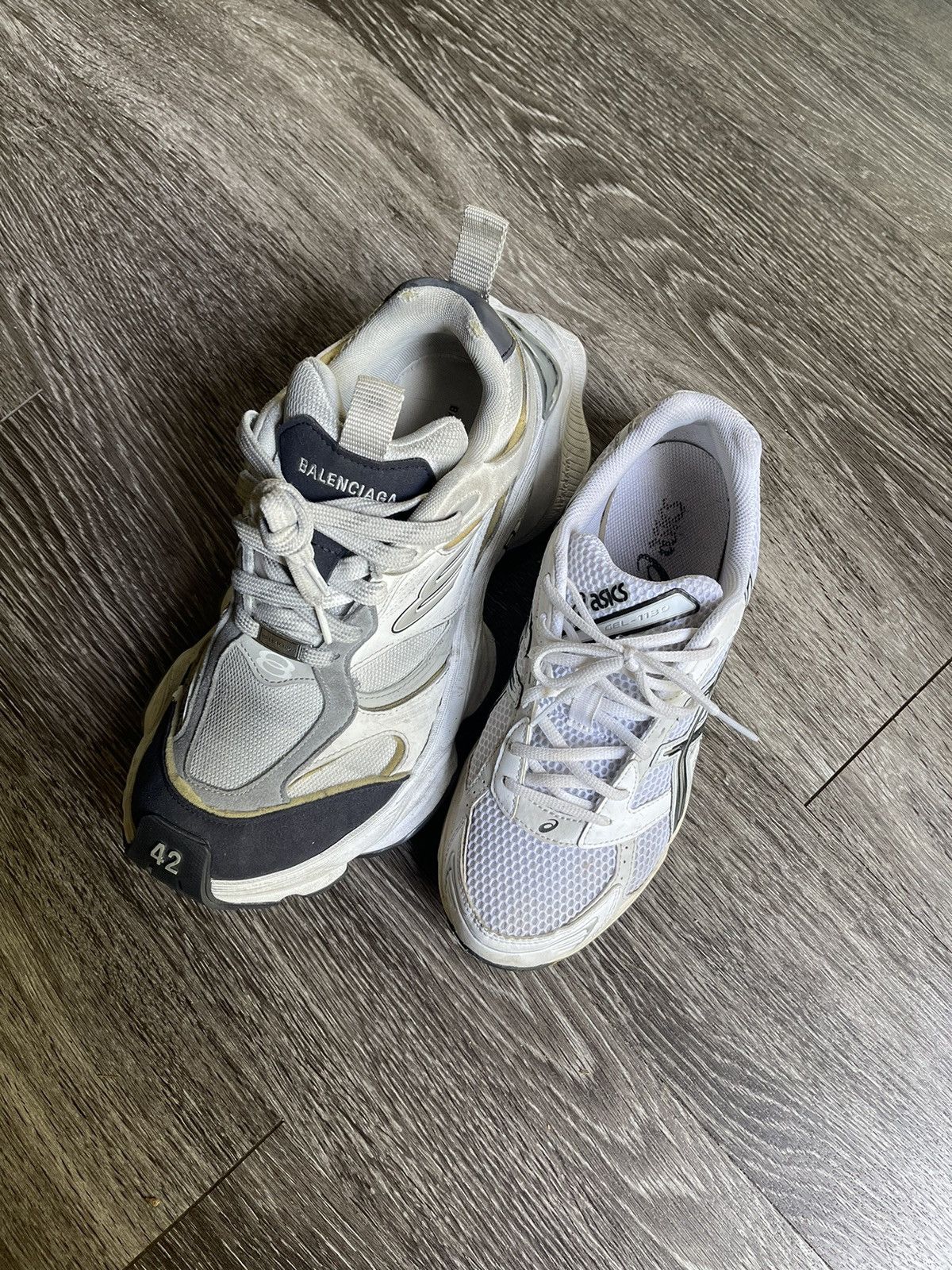 Balenciaga Balenciaga Cargo Sneaker White Grey Black Shoe Size US 9 / EU 42 - 12 Thumbnail