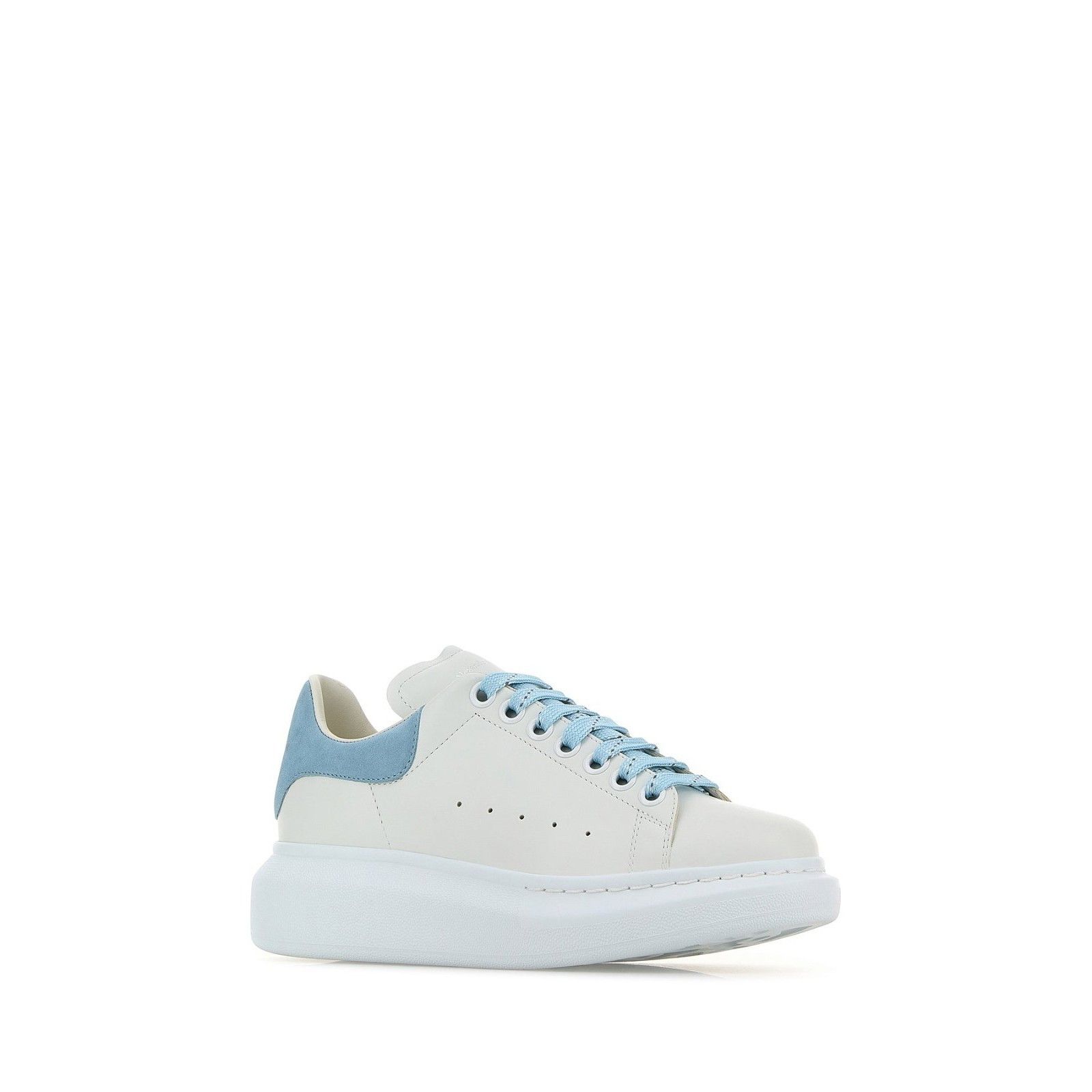 Alexander McQueen ALEXANDER MCQUEEN Oversized Light Blue White Leather Sneaker Size US 7 / IT 37 - 2 Thumbnail