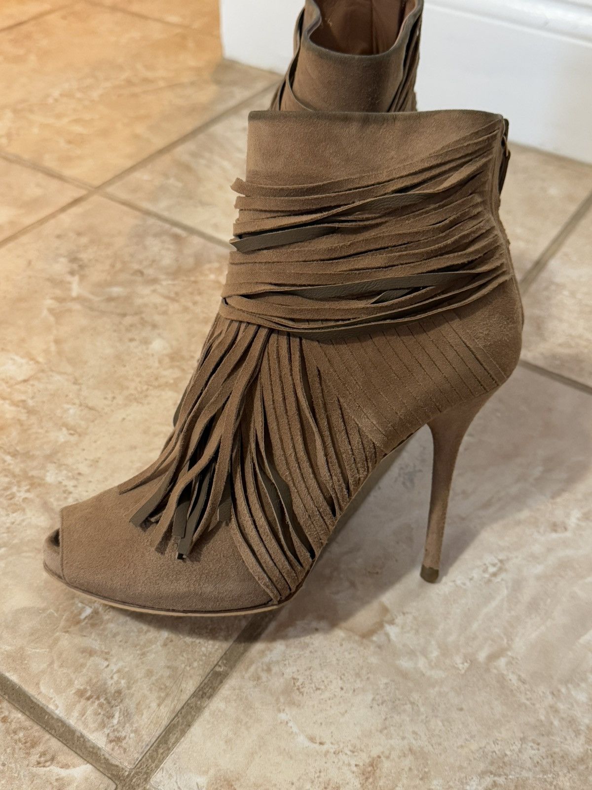 Gucci Suede ankle boots , high heel shoes Gucci Size US 8.5 / IT 38.5 - 10 Thumbnail