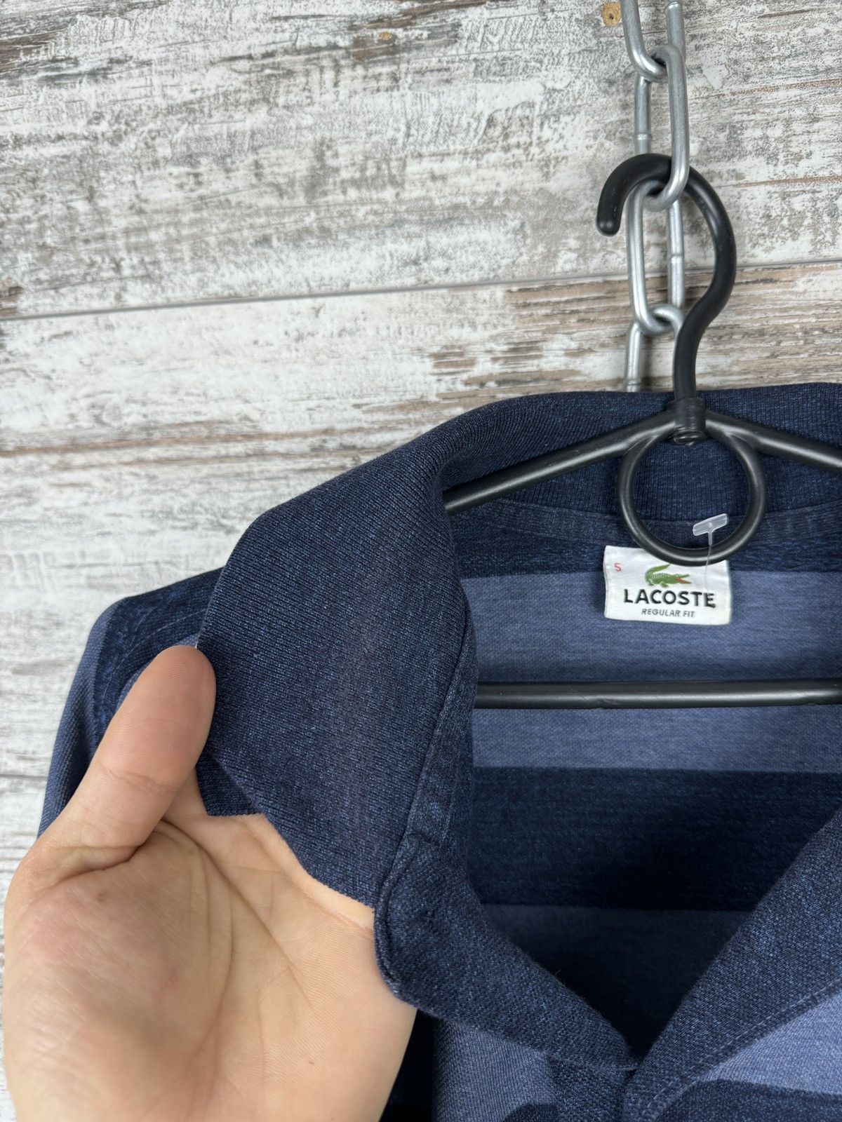 Lacoste × Vintage Mens Vintage Lacoste striped longsleeve T-shirt sweatshirt Size US L / EU 52-54 / 3 - 8 Thumbnail