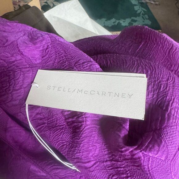 Stella McCartney Stella McCartney One sleeve silk cloqué top size 6 Size M / US 6-8 / IT 42-44 - 11 Thumbnail