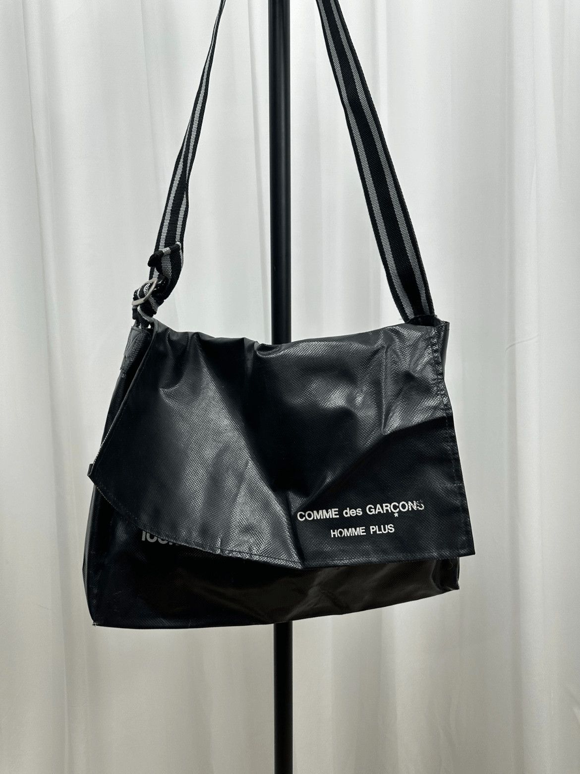 Comme des Garcons Homme Plus HUGE Black Shoulder Bag | Grailed