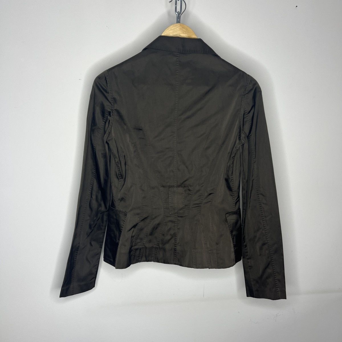 Gucci Gucci by Tom Ford Blazer Jacket Silk Dark Green Khaki RARE Size S / US 4 / IT 40 - 8 Thumbnail