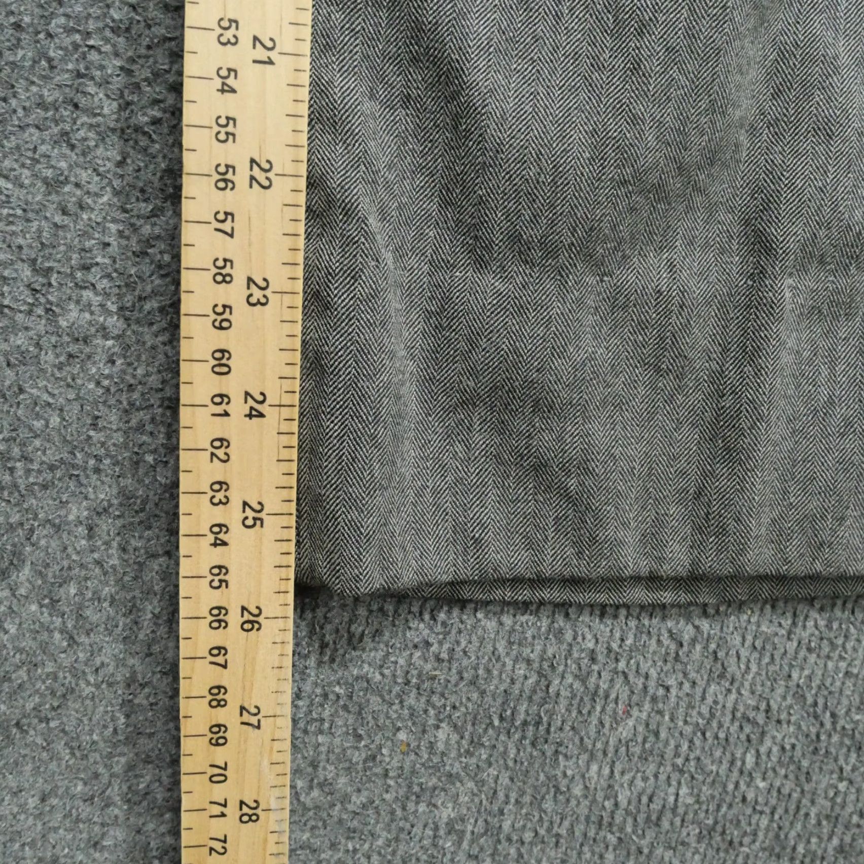 Vintage VINTAGE Herringbone Pants Mens 34x26 Grey Black Dress Wool Slacks 50s 60s Size US 34 / EU 50 - 6 Thumbnail