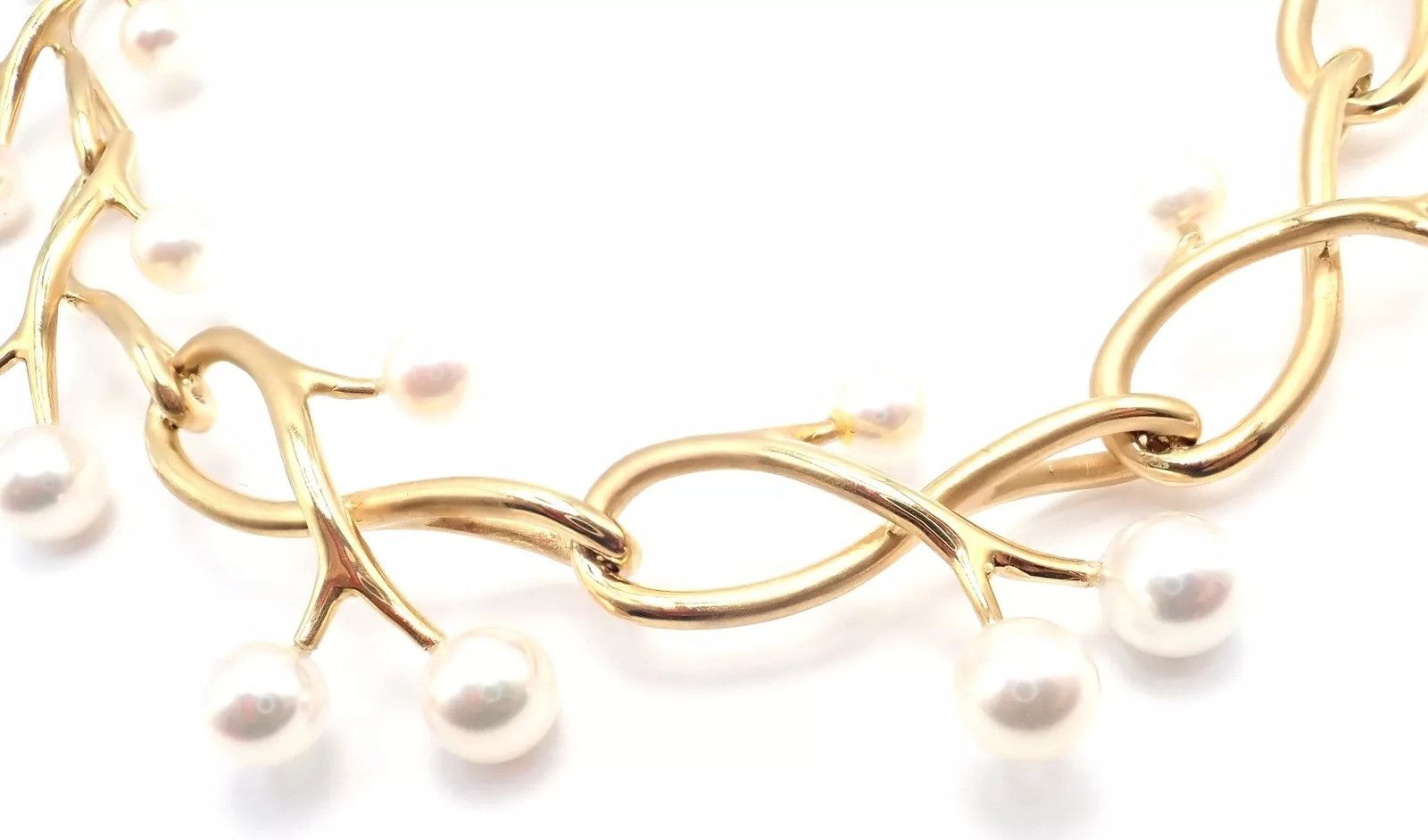 Vintage Angela Cummings & Assael 18k Yellow Gold Pearl Necklace Size ONE SIZE - 10 Thumbnail