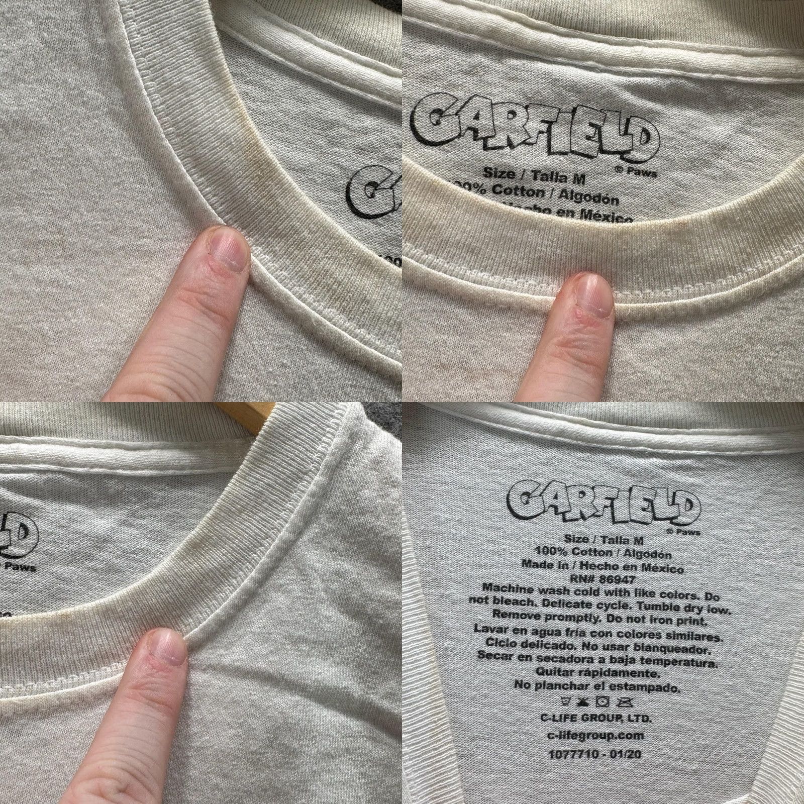 Vintage Garfield Friday Shirt Mens L White Graphic Tee Size US L / EU 52-54 / 3 - 8 Thumbnail