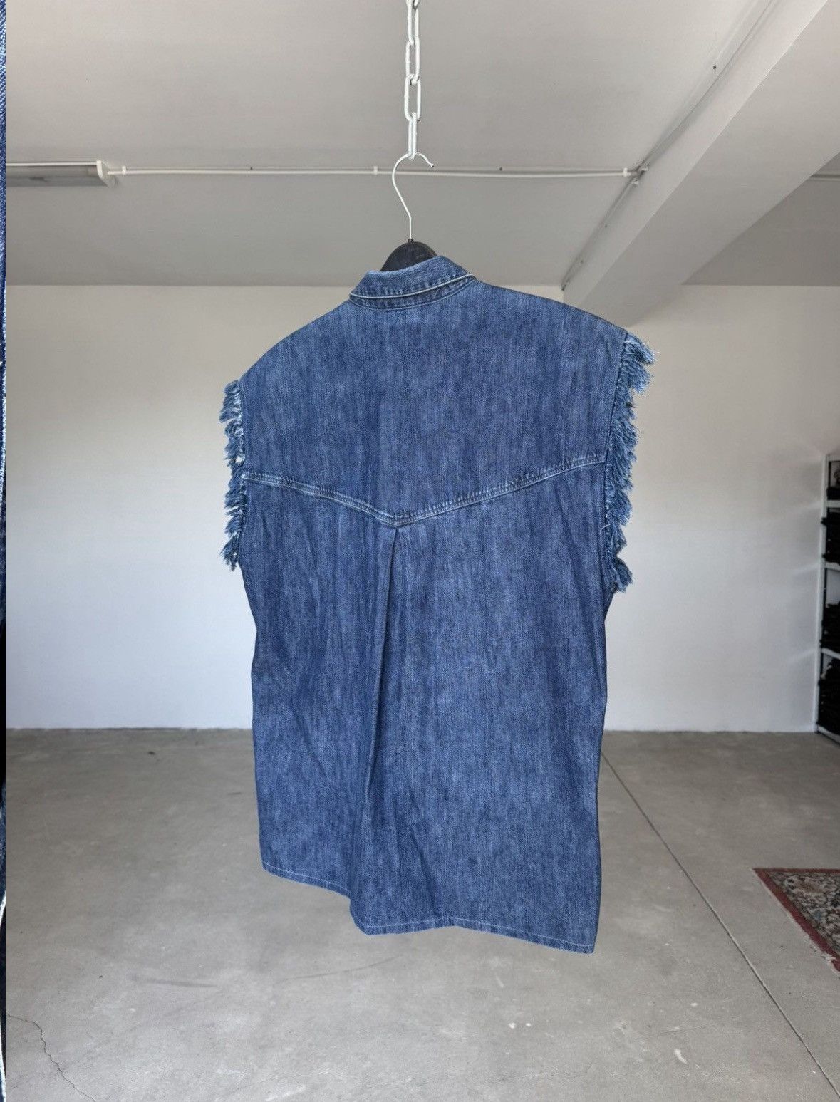 Versace Vintage Versace Denim Vest Size US L / EU 52-54 / 3 - 4 Thumbnail