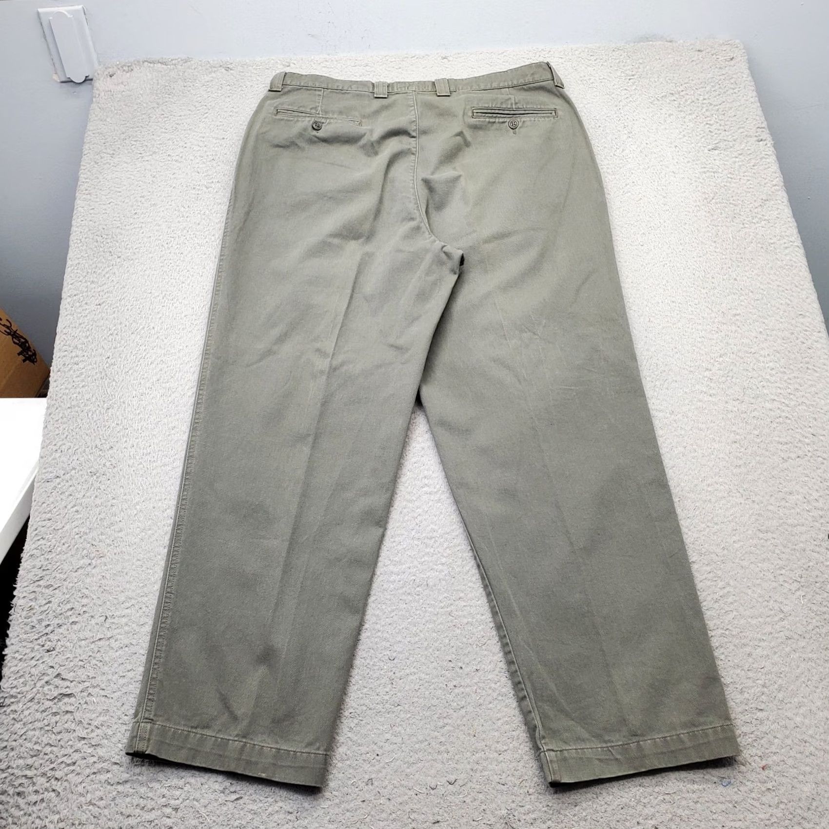 Ralph Lauren Ralph Lauren Polo Jeans Chino Pants Mens 36x30 Gray Pleated Relaxed Fit Size US M / EU 48-50 / 2 - 2 Thumbnail