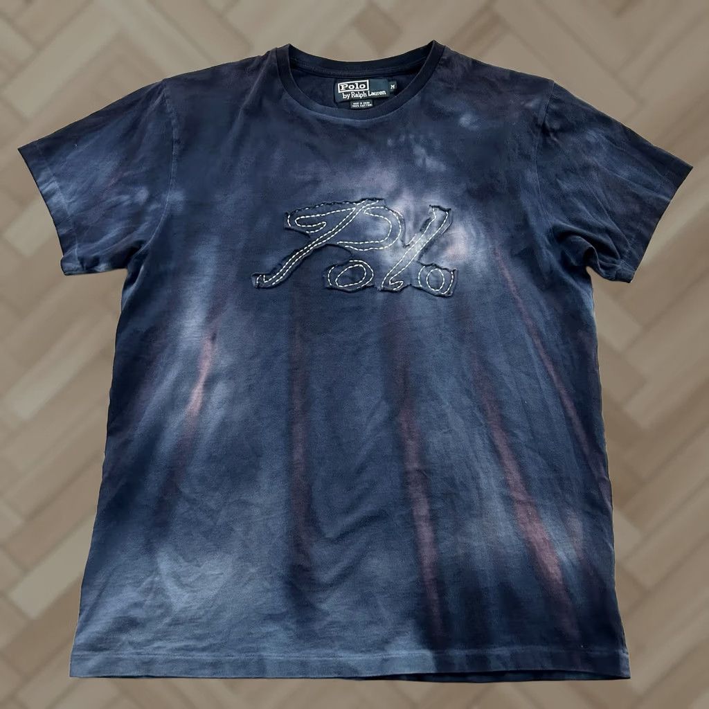 Polo Ralph Lauren Polo Ralph Lauren Polo Ralph Lauren Script Logo Short Sleeve T Shirt Men's M Blue Pigment Dyed Logo Shirt Men Medium Blue Size US M / EU 48-50 / 2 - 1 Thumbnail