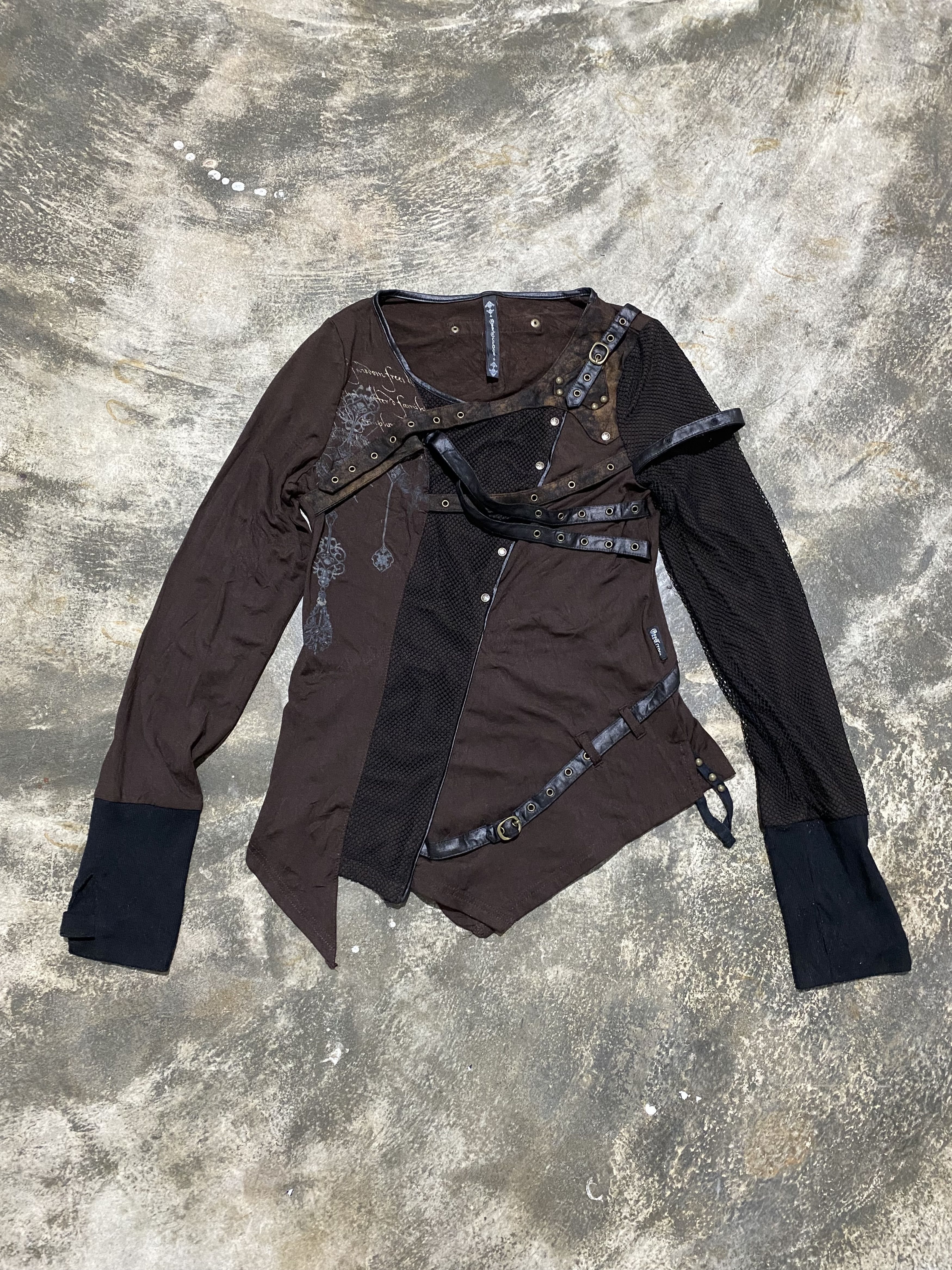 image of If Six Was Nine x Seditionaries Ozz Croce Gothic Bondage Style Jpg Inspired in Black/Brown, Women's