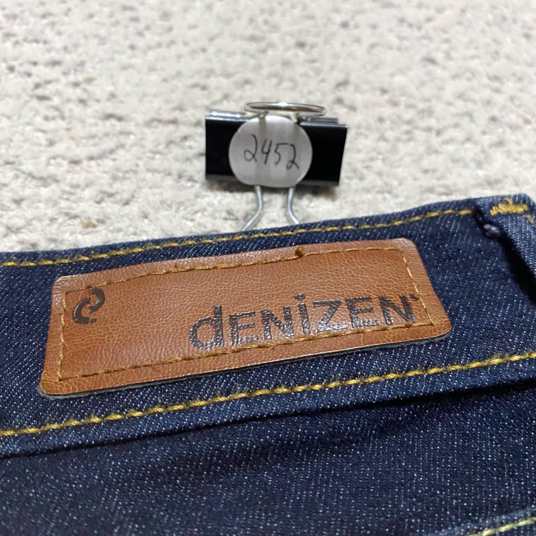 Denizen DENIZEN Jeans Womens Mid Rise Skinny 14 Blue Denim Dark Wash 5-Pocket Design Regular Stretch - Denim - Jeans Womens Size 36" / US 14 / IT 50 - 3 Thumbnail