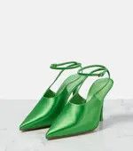 Givenchy o1srvl11e0624 Slingback Pumps in Green Size US 7 / IT 37 - 6 Thumbnail