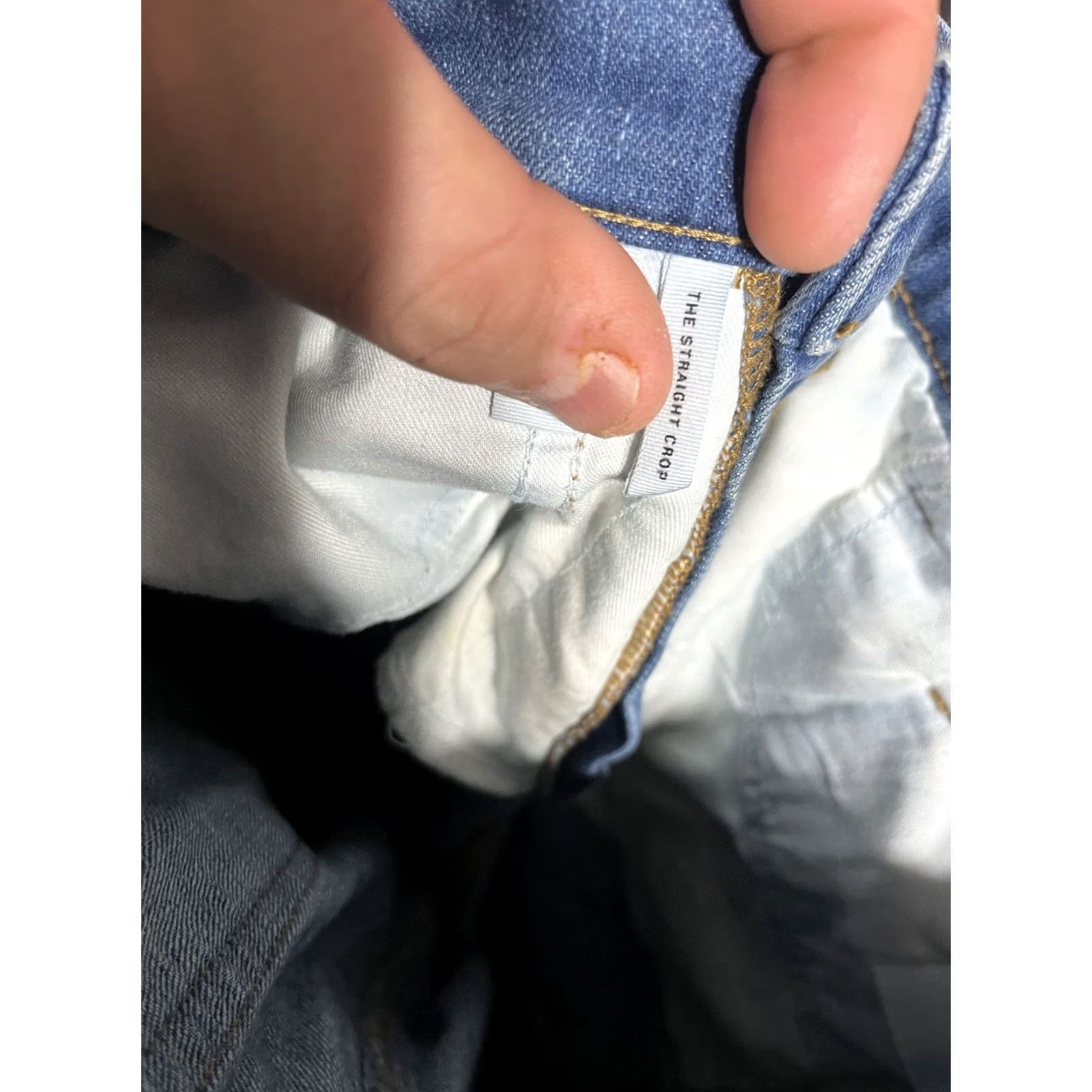 Loft Loft Jeans Womens 28/6 Blue High Rise Stretch Denim The Straight Crop Shirt Womens Jeans Blue 28 Straight 6 28/6 Vintage? Size 28" / US 6 / IT 42 - 5 Thumbnail