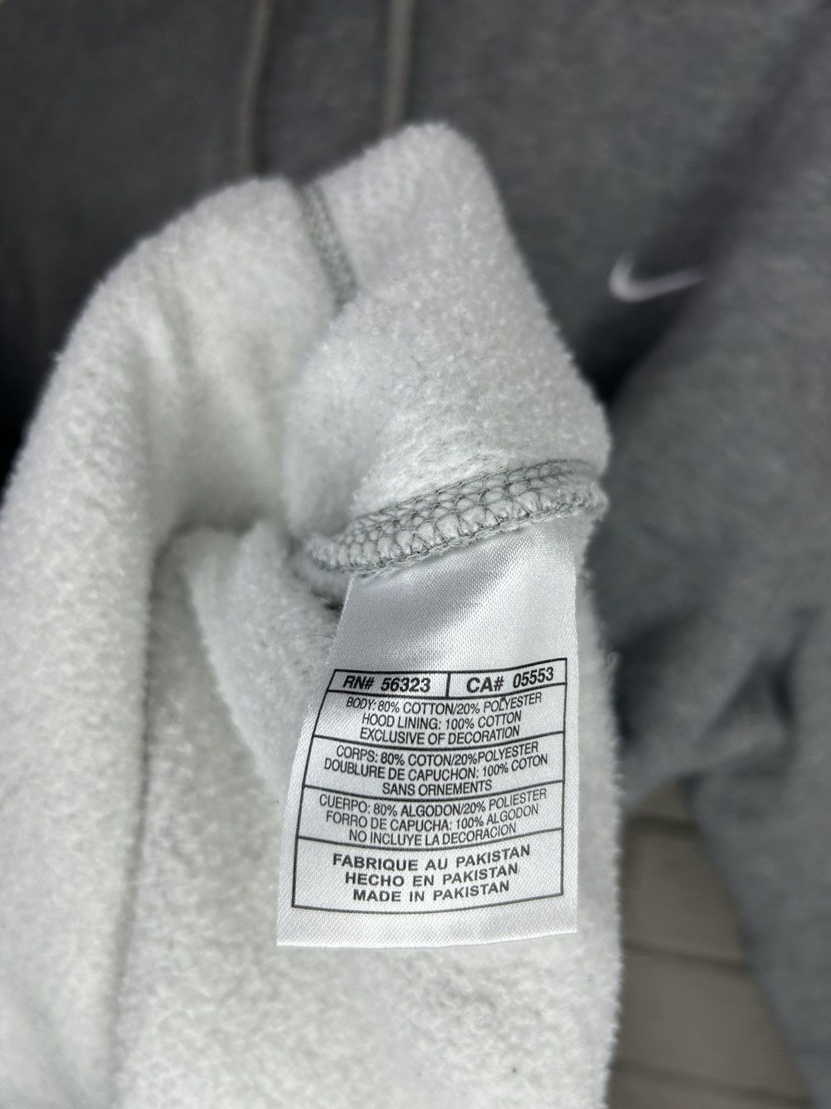 Nike × Vintage Vintage Y2k Nike Embroidered Swoosh Hoodie Size US XL / EU 56 / 4 - 7 Thumbnail