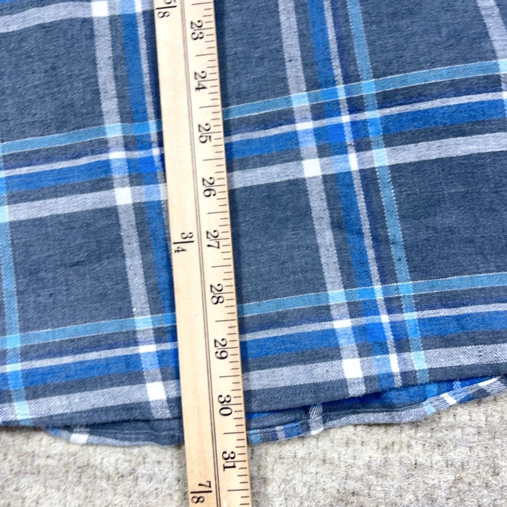 Southern Tide Southern Tide Shirt Mens L Blue Flannel Men Plaid Button Classic Fit Pocket Size US L / EU 52-54 / 3 - 6 Thumbnail