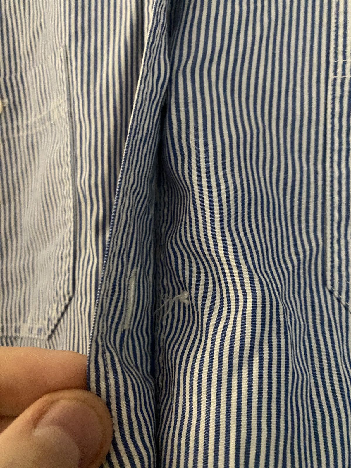 Celine Luxury vintage celine big logo on pocket shirt button up Size XS / US 0-2 / IT 36-38 - 8 Thumbnail