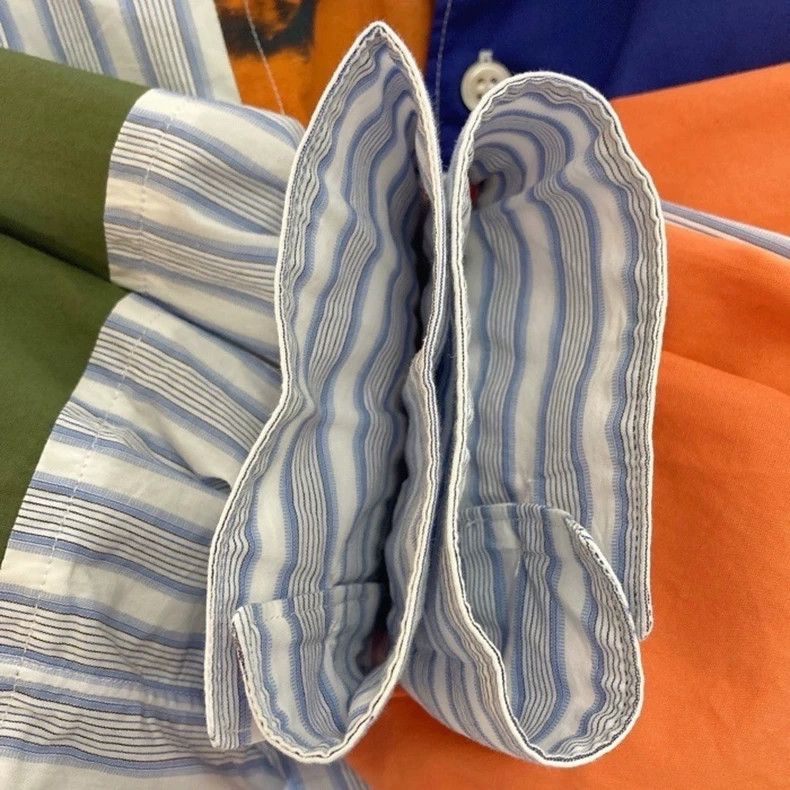Comme des Garcons Comme Des Garcons Stripe Color Patchwork Long Sleeve Shirt Size US M / EU 48-50 / 2 - 4 Thumbnail