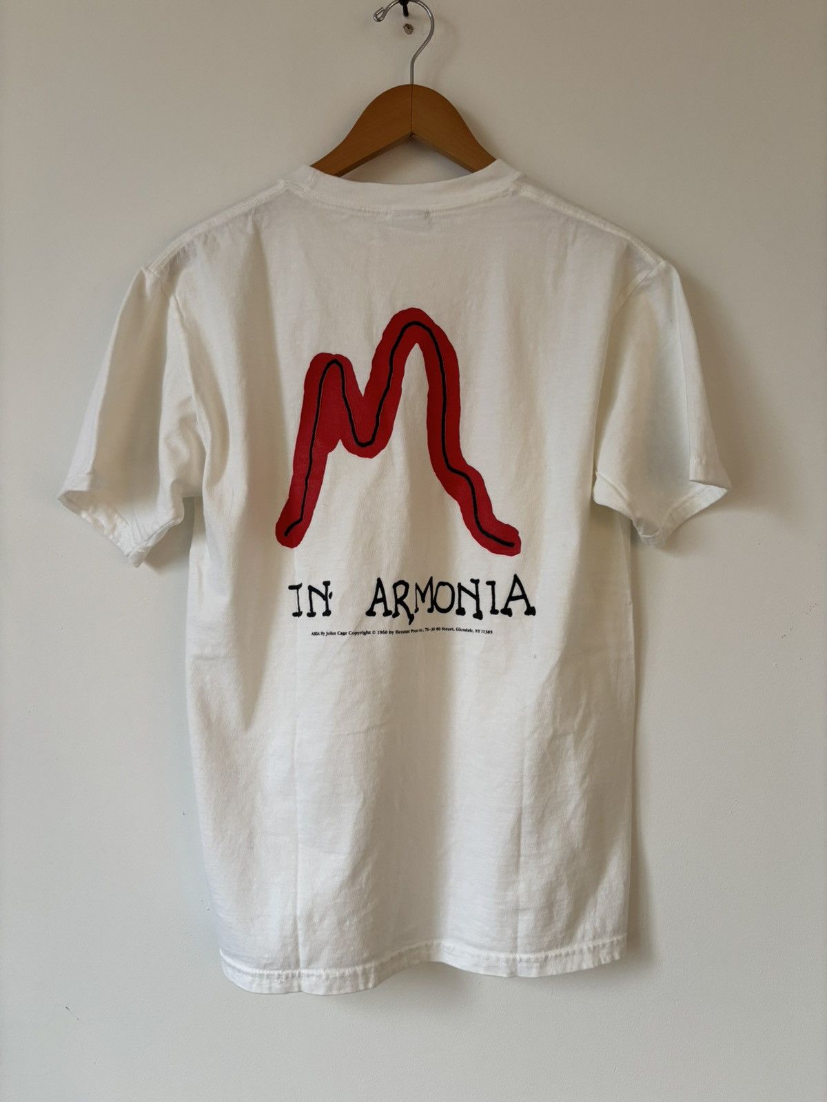 Band Tees John Cage Aria 1960 “In Armonia” tee Medium Size US M / EU 48-50 / 2 - 2 Thumbnail