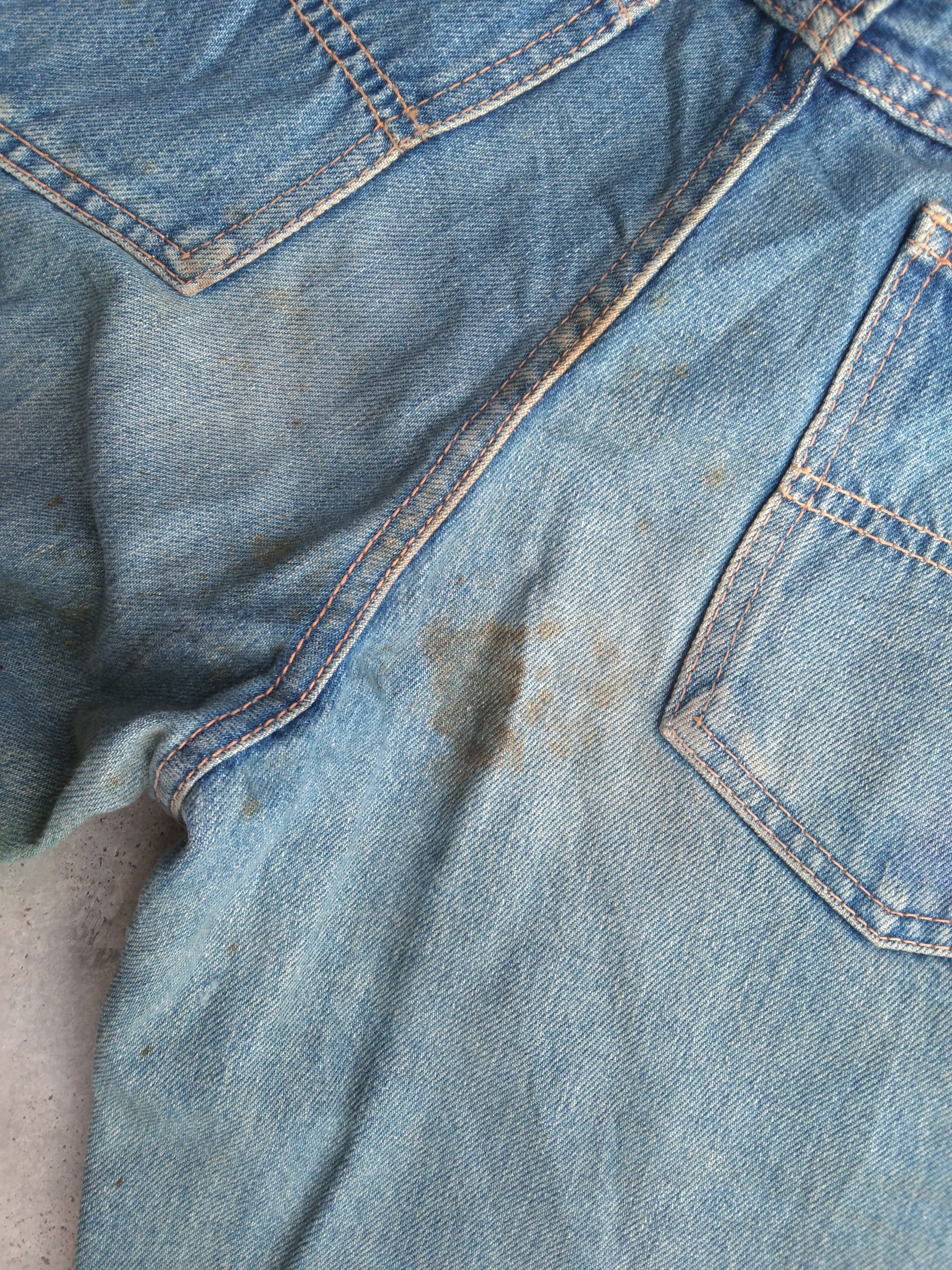 Japanese Brand Vintage Wingler Dirty Rusty Straight Distressed Jeans 29x32 Size US 29 - 4 Thumbnail