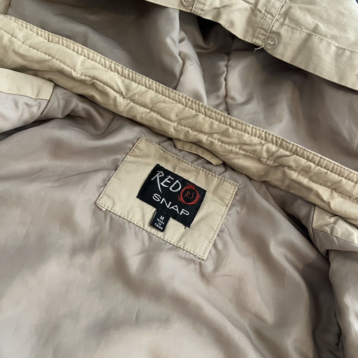 Other Beige/Khaki Women’s Size M Red Snap Coat Size M / US 6-8 / IT 42-44 - 4 Thumbnail