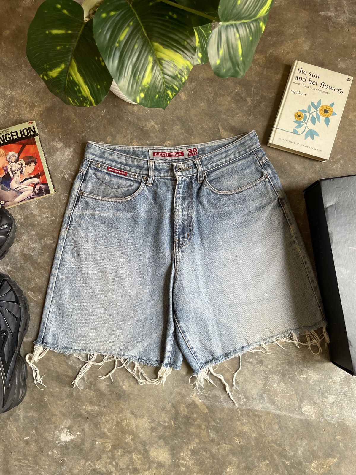 Quiksilver Vintage Y2k Baggy Jorts QuickSilver Beautifull Faded Size US 30 / EU 46 - 3 Thumbnail