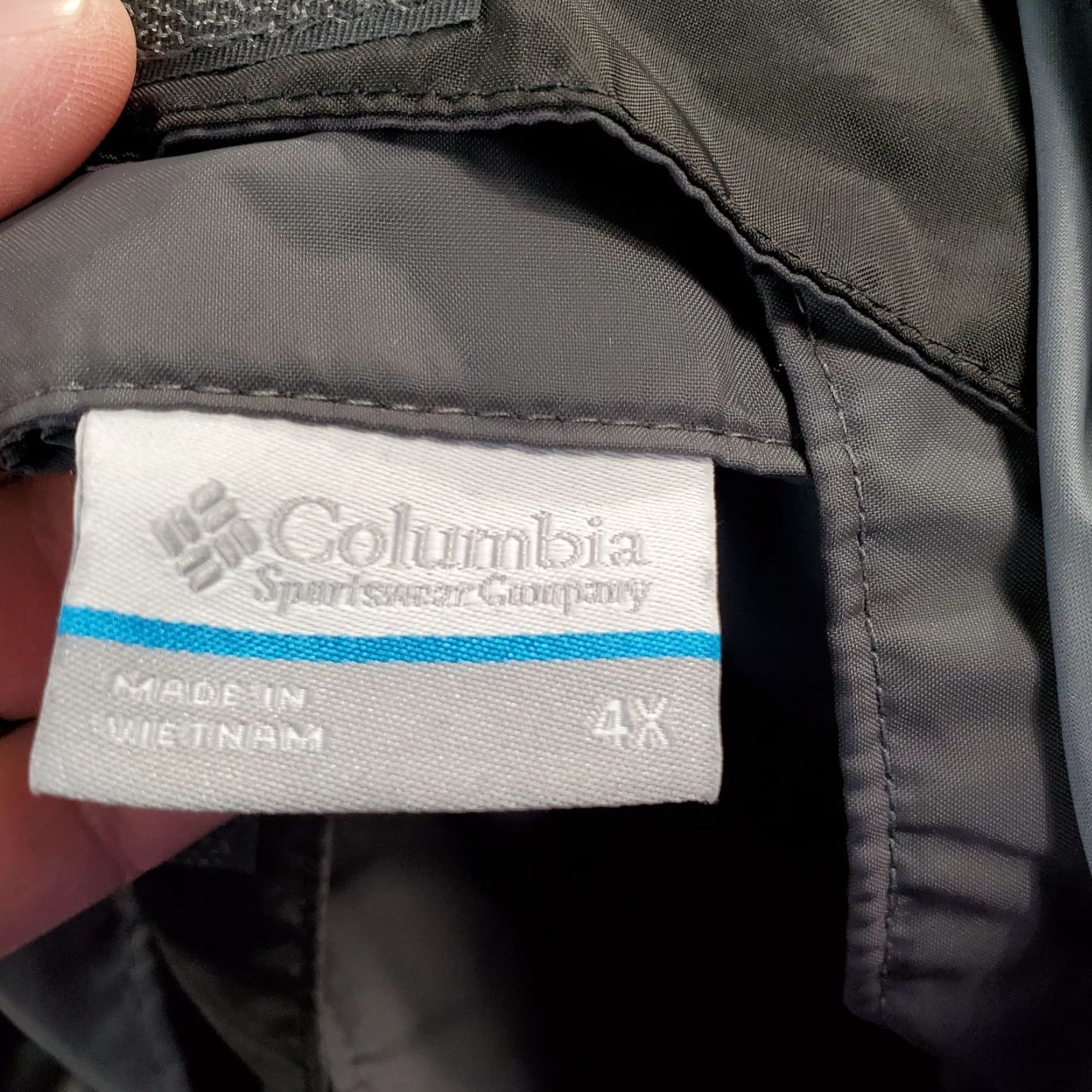 Vintage Columbia Jacket Mens 4X Gray Windbreaker Hooded Full Zip Outdoors Lightweight Size US XXL / EU 58 / 5 - 8 Thumbnail