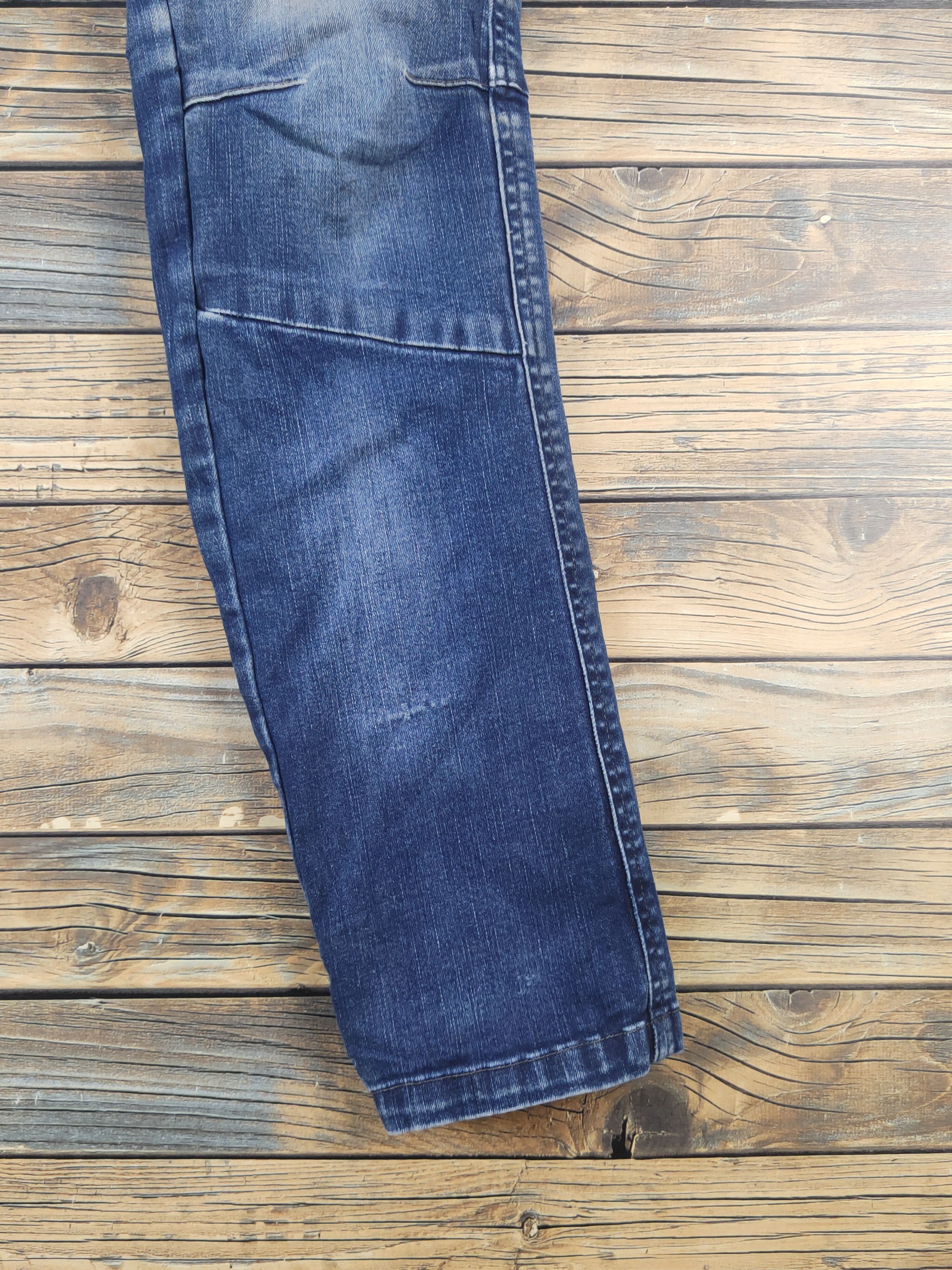Japanese Brand I'z Frontier Dark Blue Distressed Ripped Jeans #W2008 Size US 30 / EU 46 - 9 Thumbnail