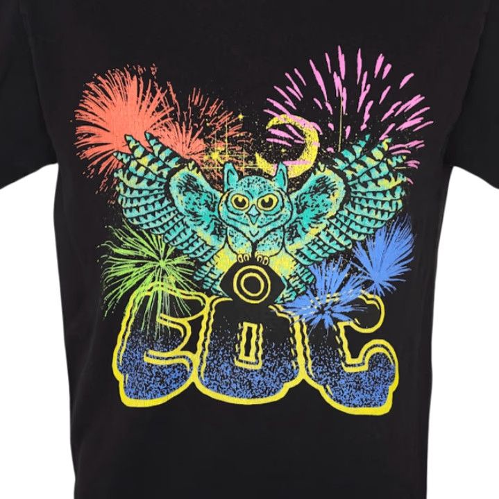 Vintage EDC T Shirt Mens Small Black Electric Daisy Carnival Las Vegas Owl Shirt Mens Short Sleeve Crew Neck Cotton Insomniac Streetwear Size US S / EU 44-46 / 1 - 2 Thumbnail