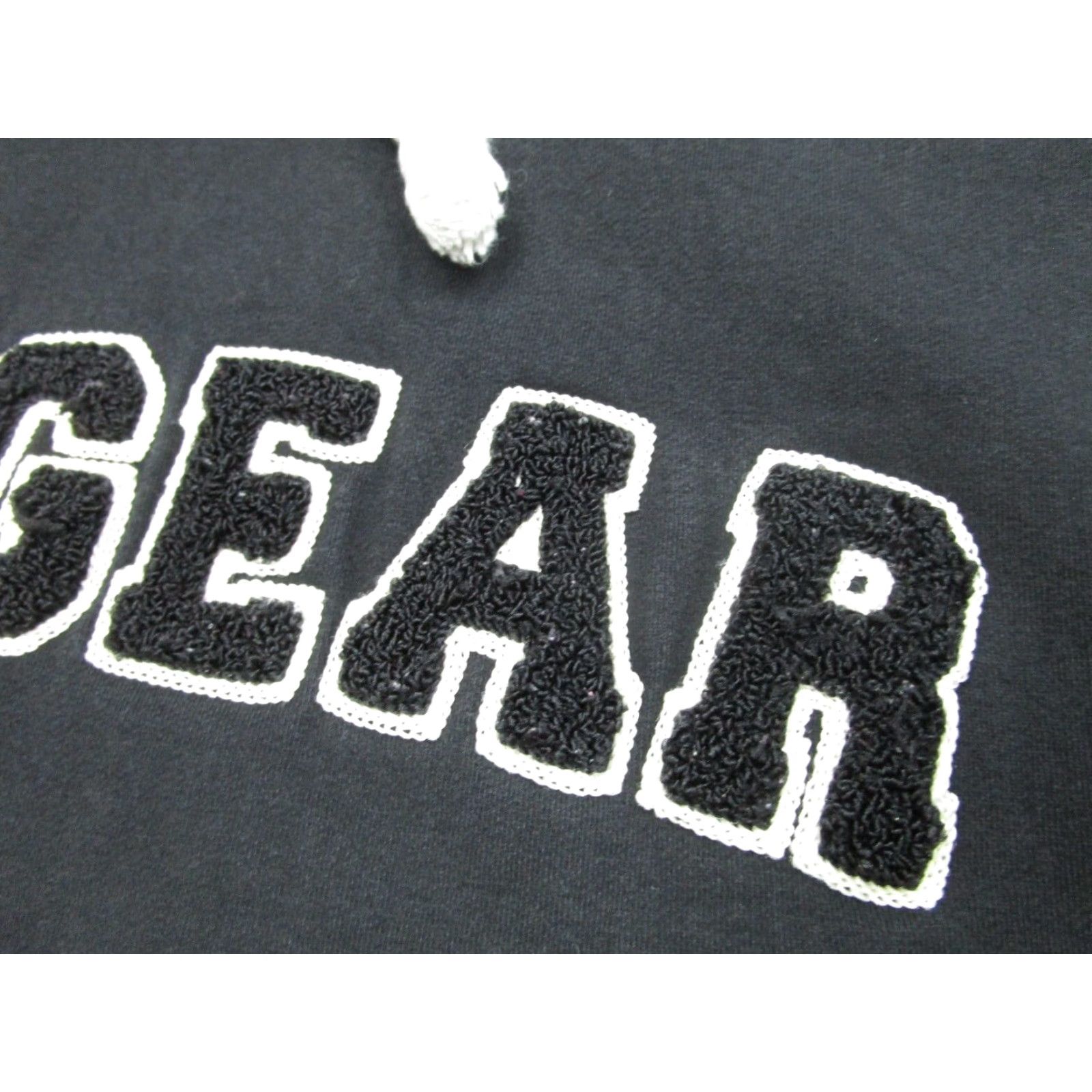 Vintage VINTAGE Raw Gear Hoodie Men Small Black Oversized Pullover Sweatshirt Fleece Logo Size US S / EU 44-46 / 1 - 4 Thumbnail