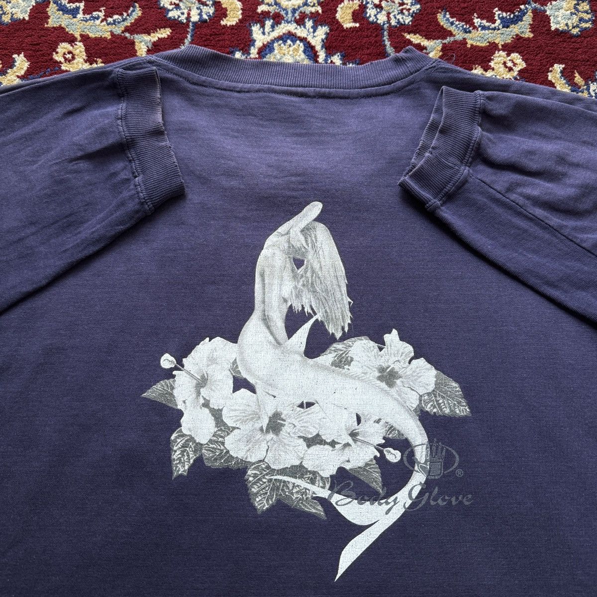 Body Glove Vintage 90s Body Glove Mermaid Tee surf wear skateboards Size US L / EU 52-54 / 3 - 1 Thumbnail