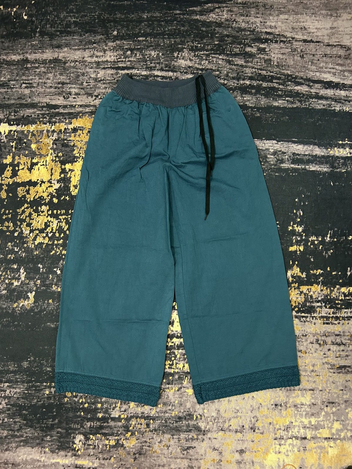 Kapital BKYOKO japan Knit Pocket Back Wide Leg Pants Kapital Style Size US 29 - 2 Thumbnail
