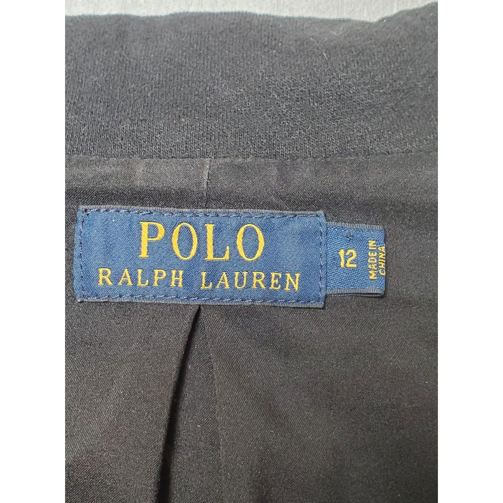 Polo Ralph Lauren Polo Ralph Lauren Black White Crest Knit Rowing Blazer Womens 12 Size XL / US 12-14 / IT 48-50 - 7 Thumbnail
