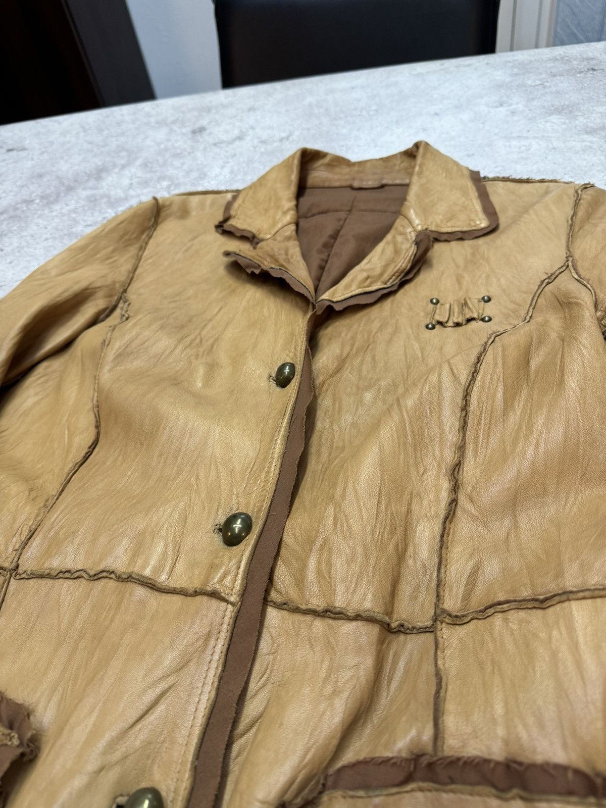 Japanese Brand Vintage Real Leather IfSixWasNine Style Long Jacket Size US M / EU 48-50 / 2 - 3 Thumbnail